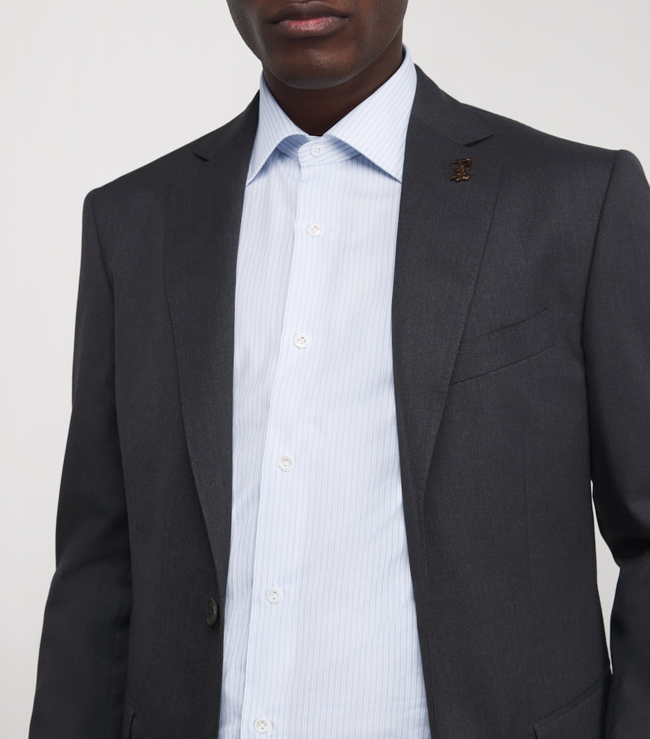 Cotton Stripe Shirt 03 LIGHT BLUE Image 6