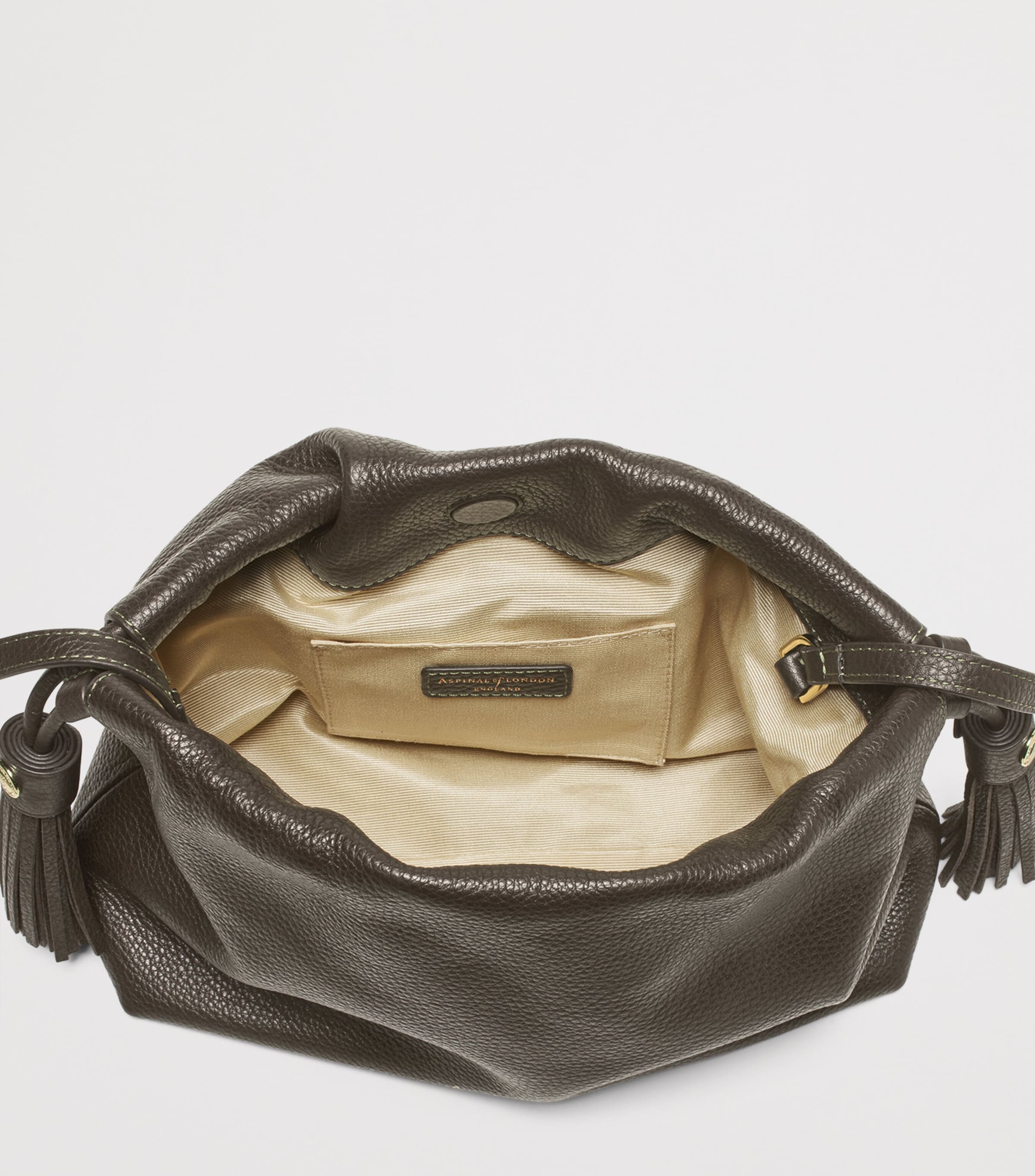 Aspinal Of London Leather East West Hudson Cross-Body Bag Darkbrown Image 4