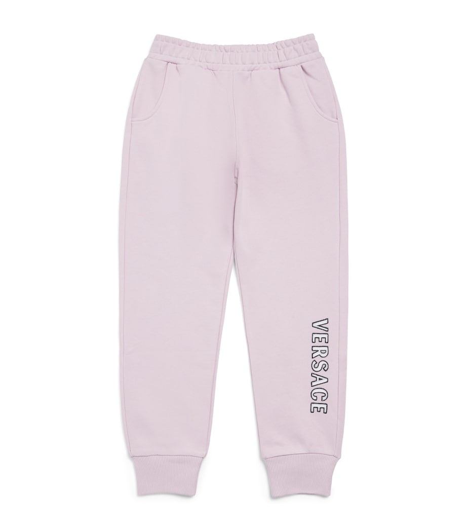 Versace Kids Cotton Logo Sweatpants (4-14 Years) Image 1
