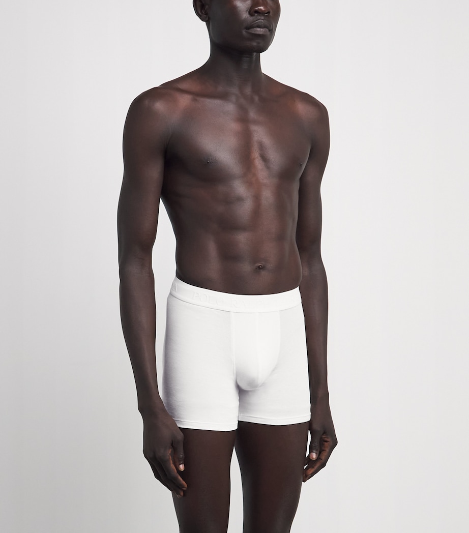 Polo Ralph Lauren Mens Stretch-Cotton Boxer Briefs (Pack of 3) Blk/perf Grey/white Image 2