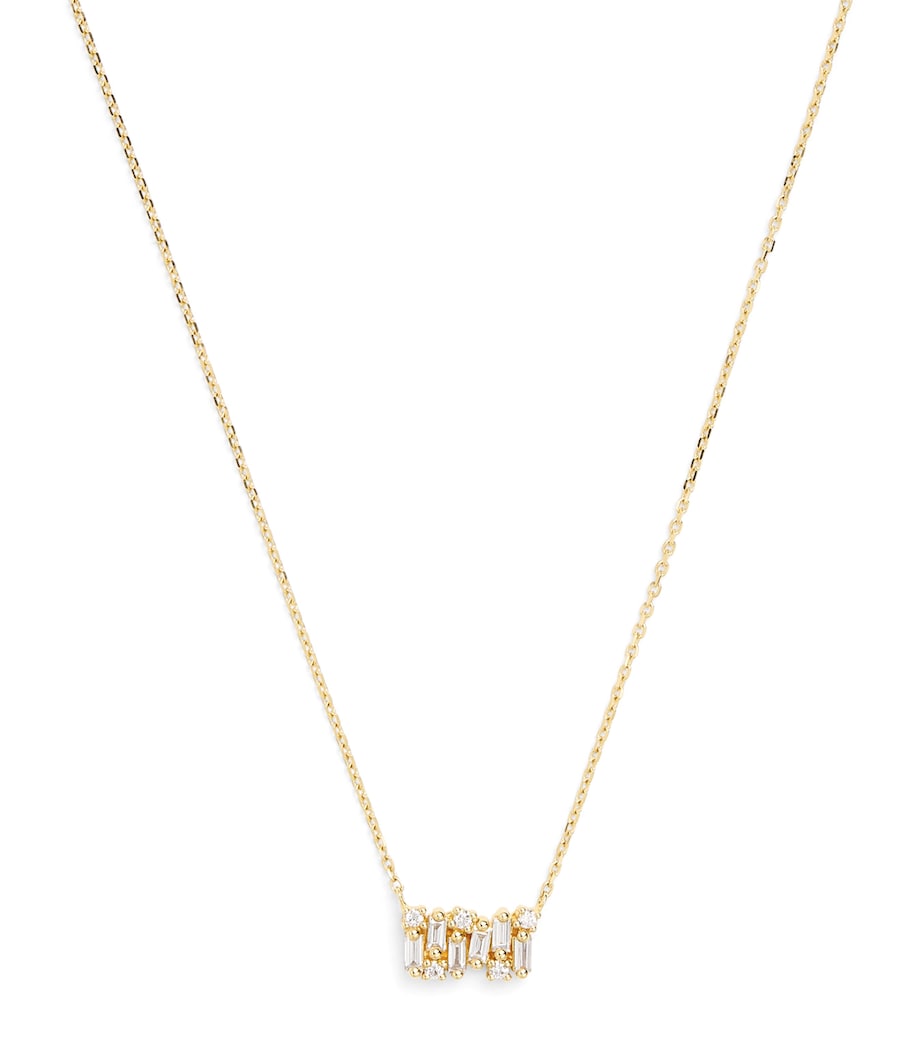 Suzanne Kalan Yellow Gold and Diamond Shimmer Necklace Yg/wd Image 1