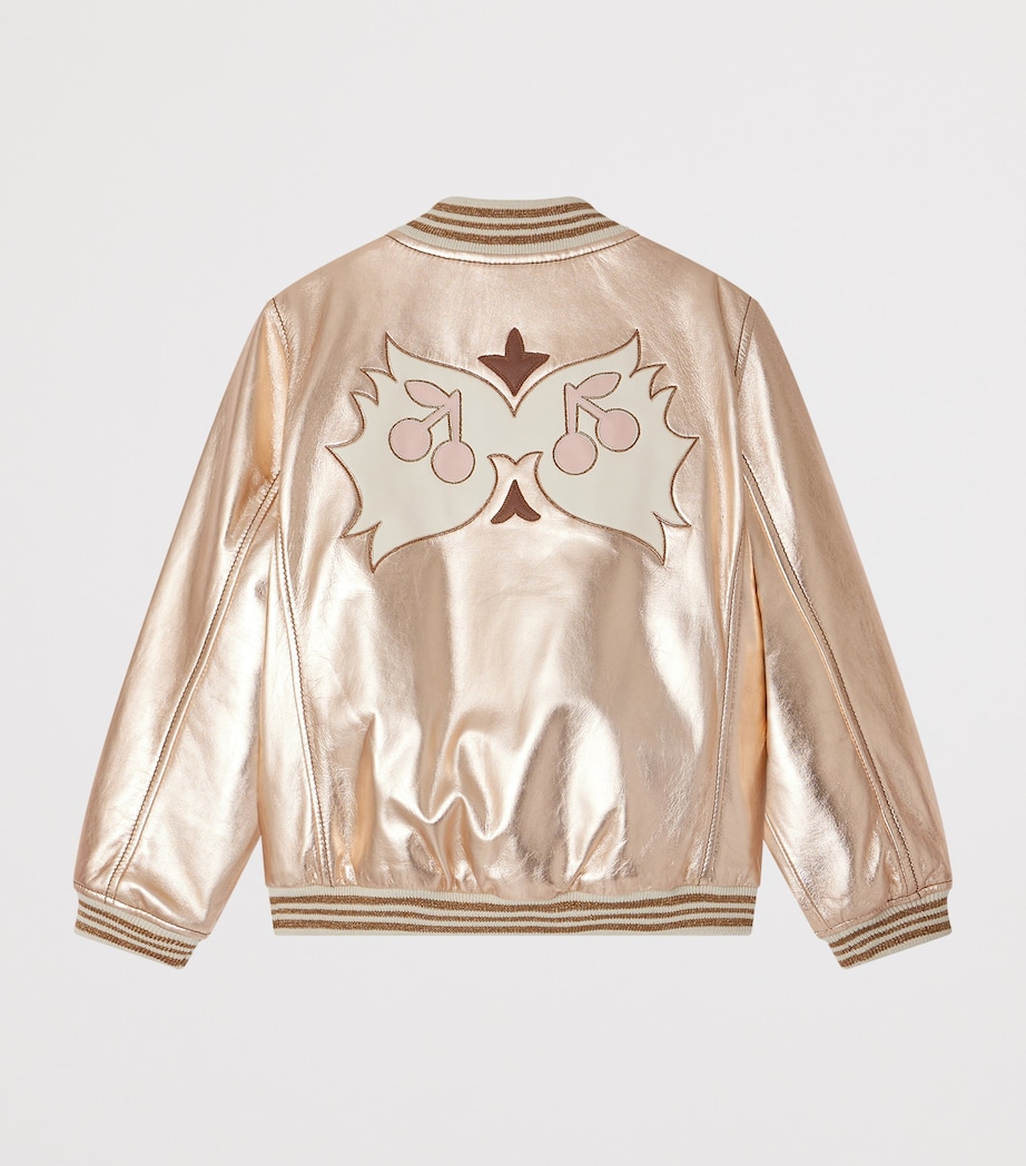 Jacantha Leather Jacket (10-14 Years) OR ROSE Image 2