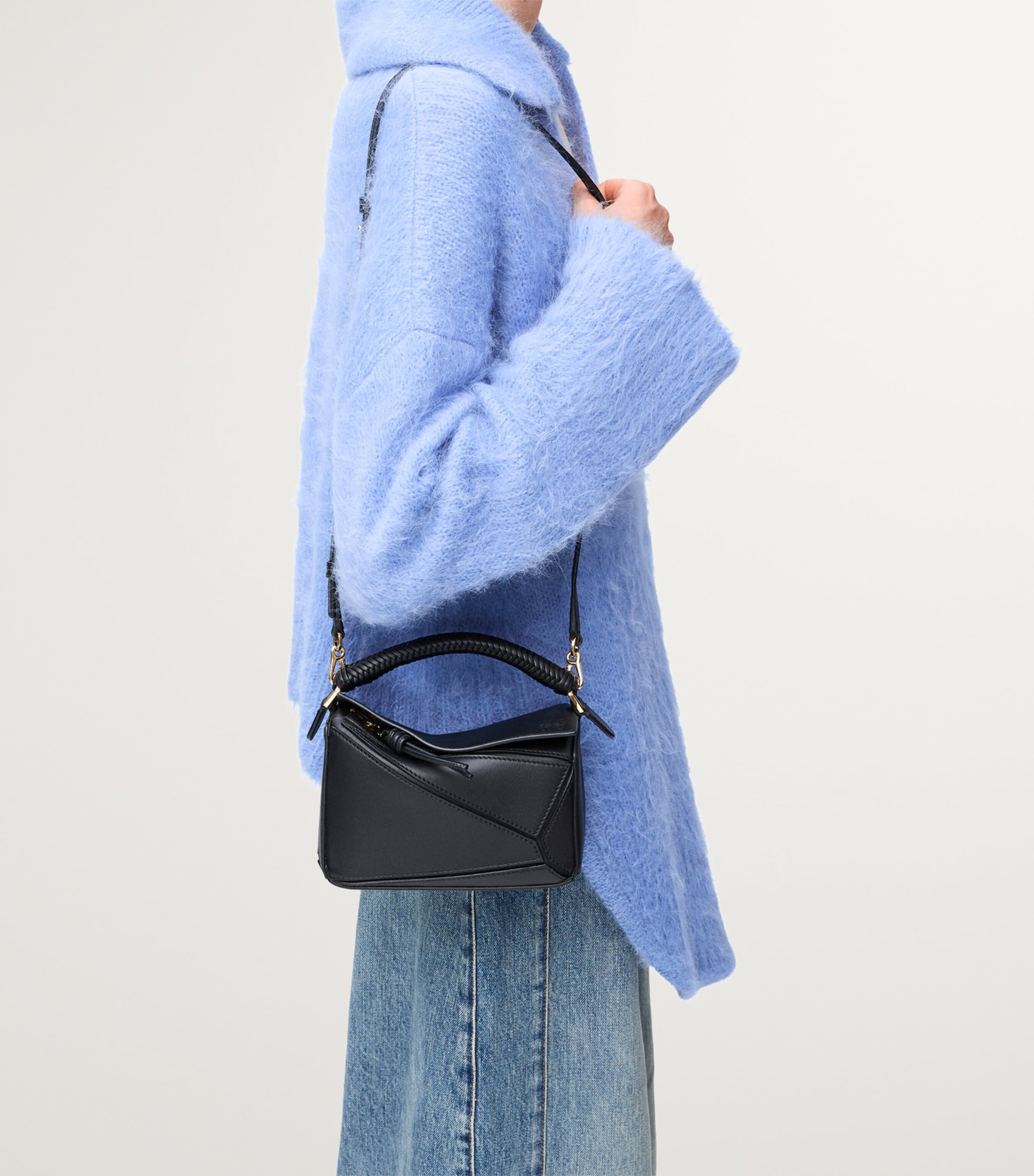ハンドバッグ Loewe Petrol Blue Leather Small Puzzle Handbag Loewe Puzzle Small Leather Shoulder Bag Women's Blue | eBay