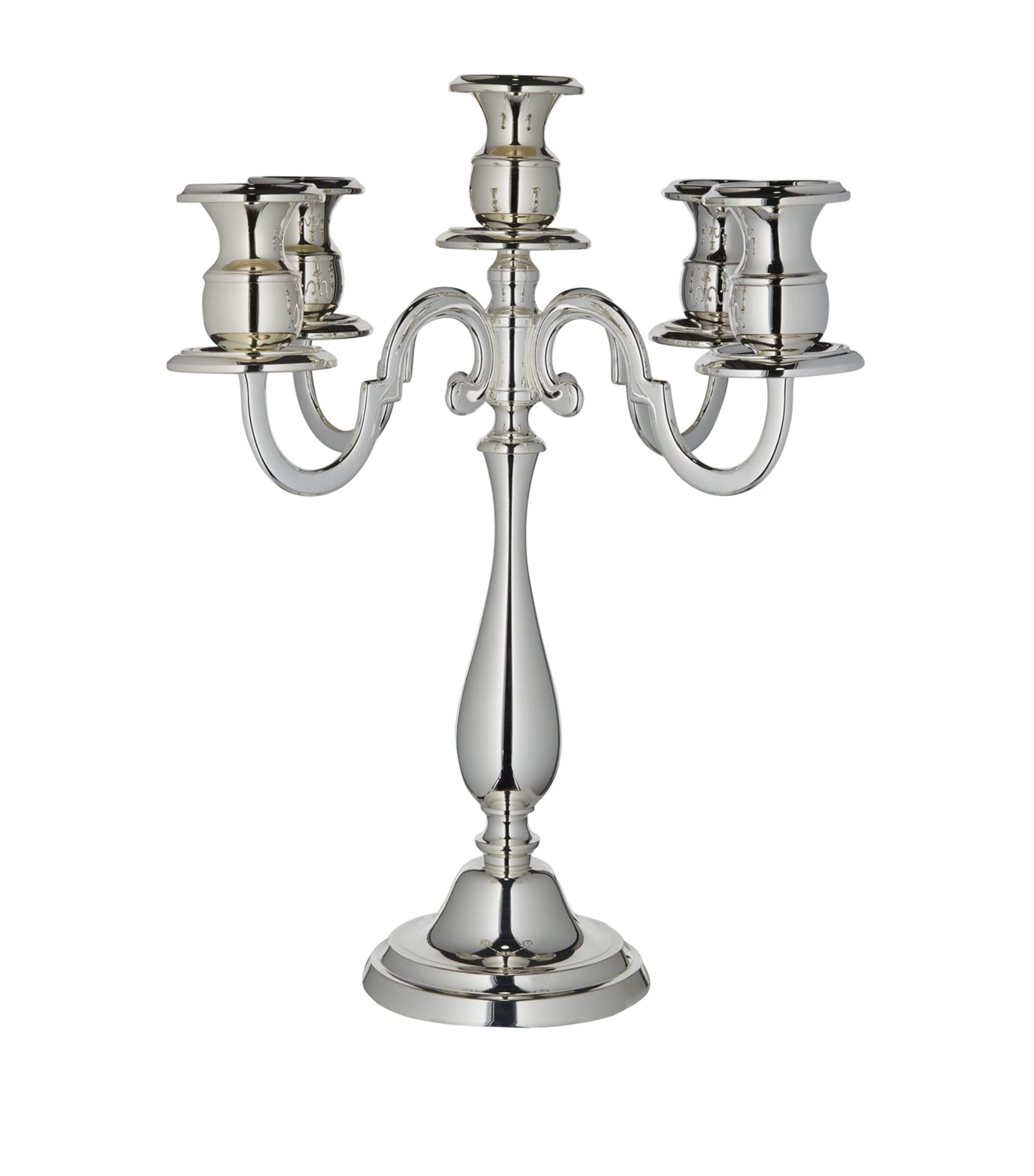 Greggio Five-arm Candelabra In Silver