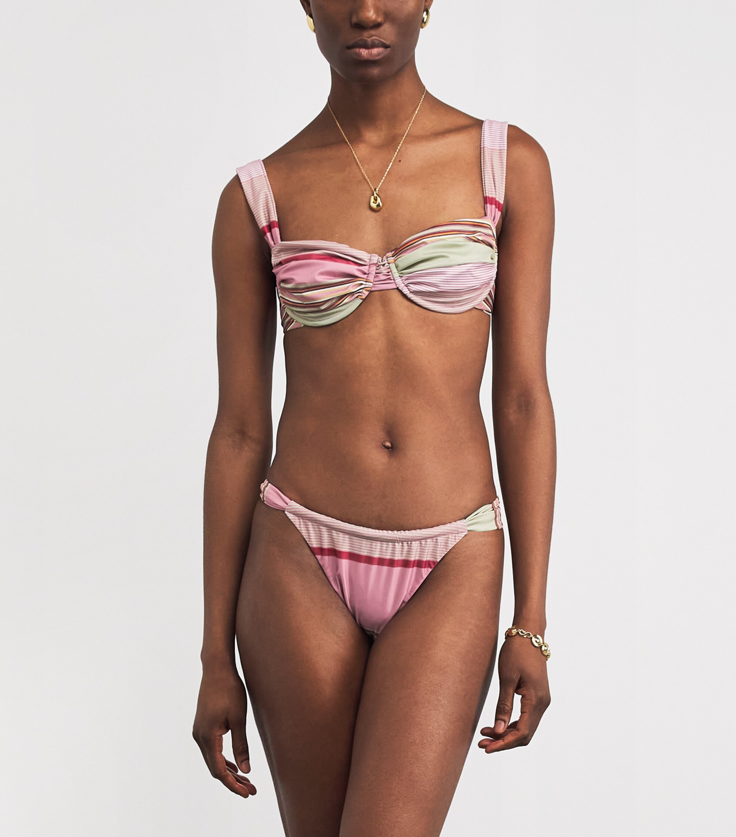 Andez Stripe Bikini Bottoms BRRGN STRPE DSTY MVE Image 2