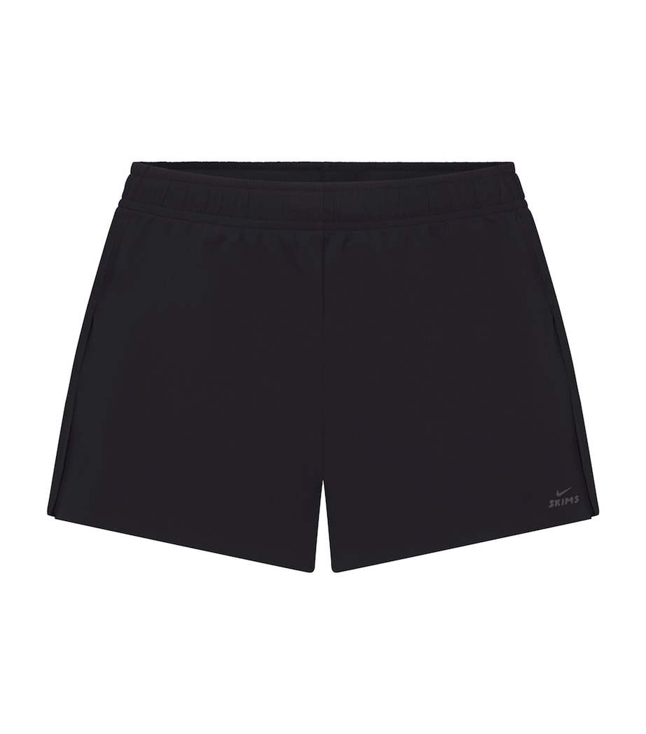 NikeSKIMS Womens NikeSKIMS Runner Shorts Obsidian Image 1