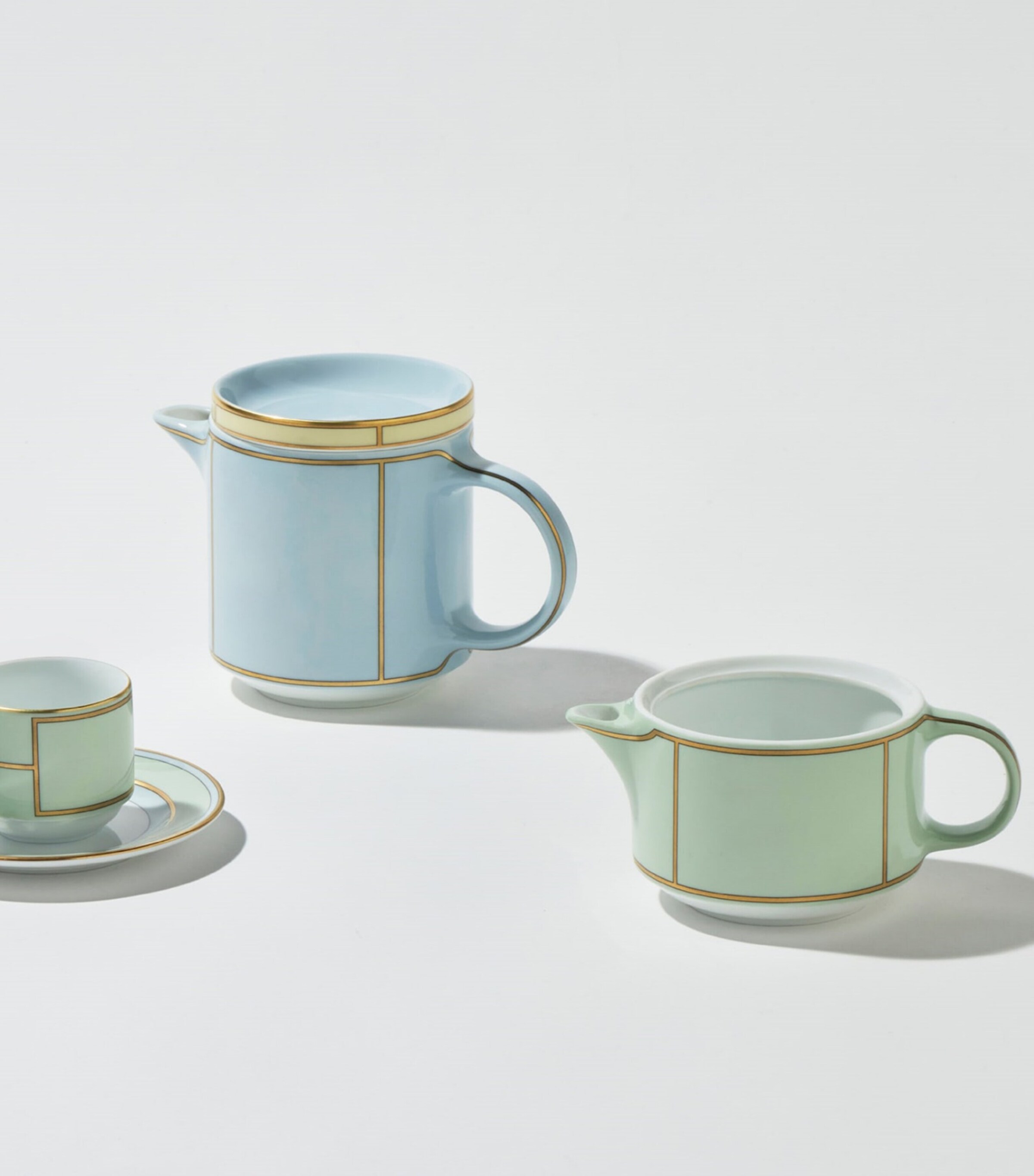 GINORI 1735 Porcelain Colonna Diva Verde Milk Jug (300ml) Image 4