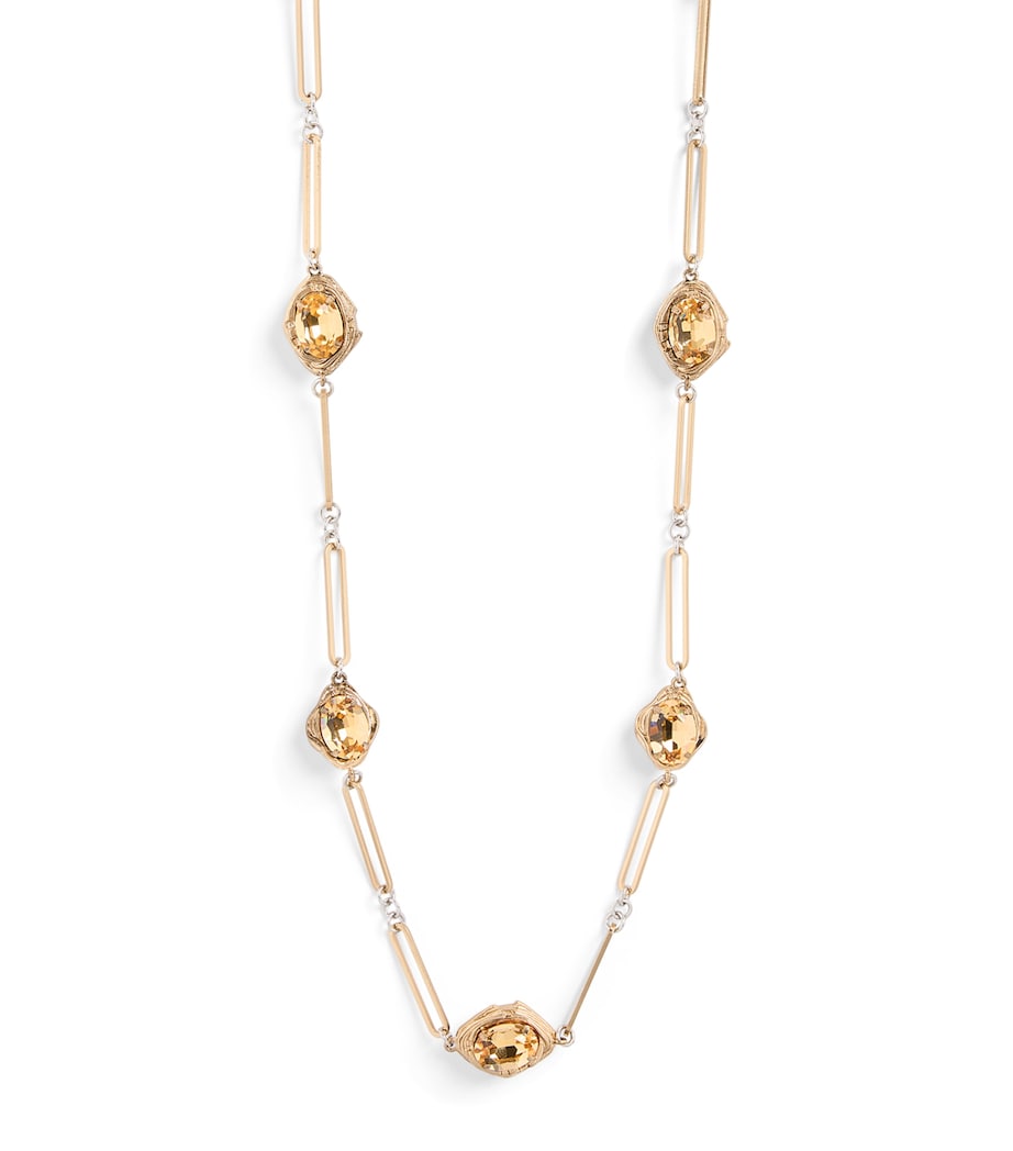 Crystal-Embellished Necklace GOLD Image 1