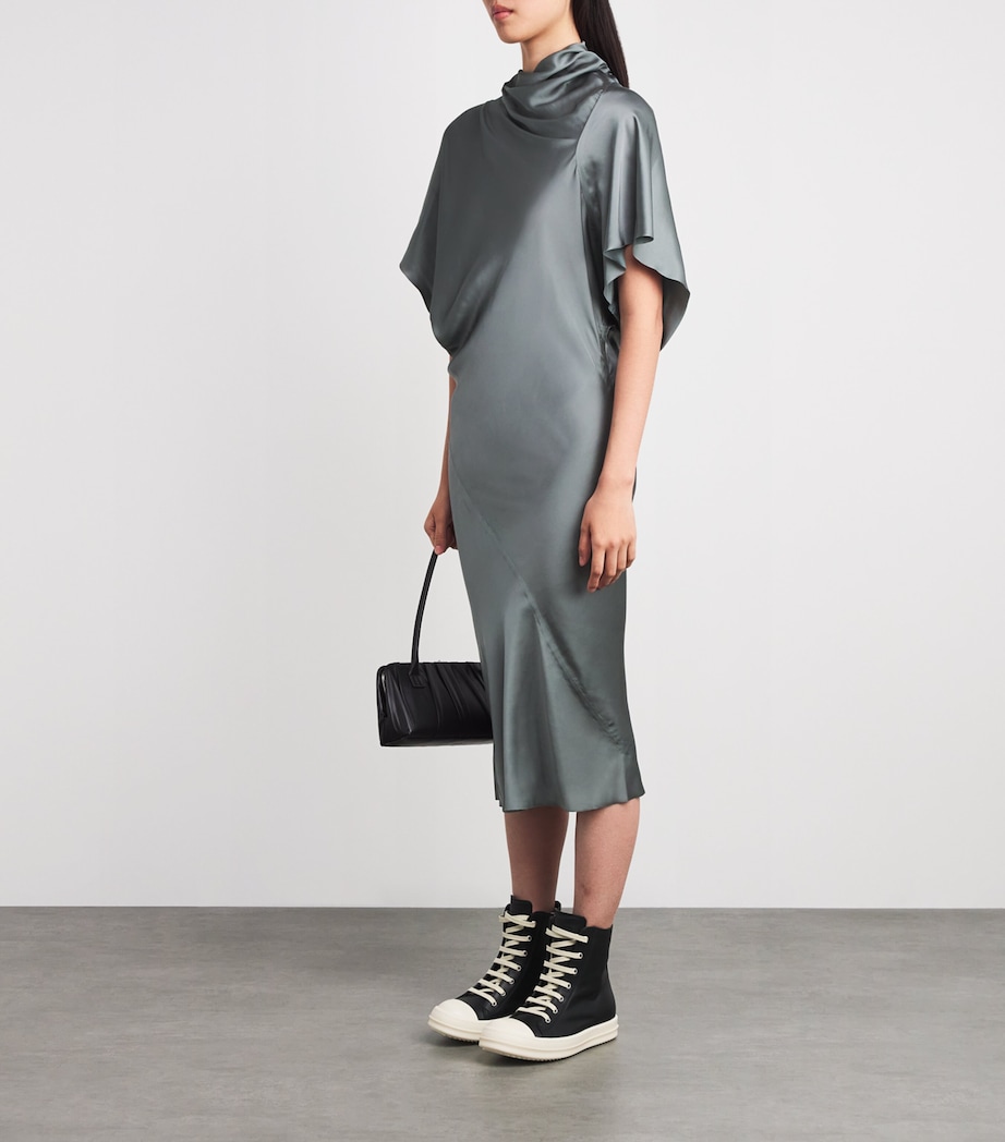 Satin Asymmetric Seb Midi Dress 06 WASHED INDIGO Image 2