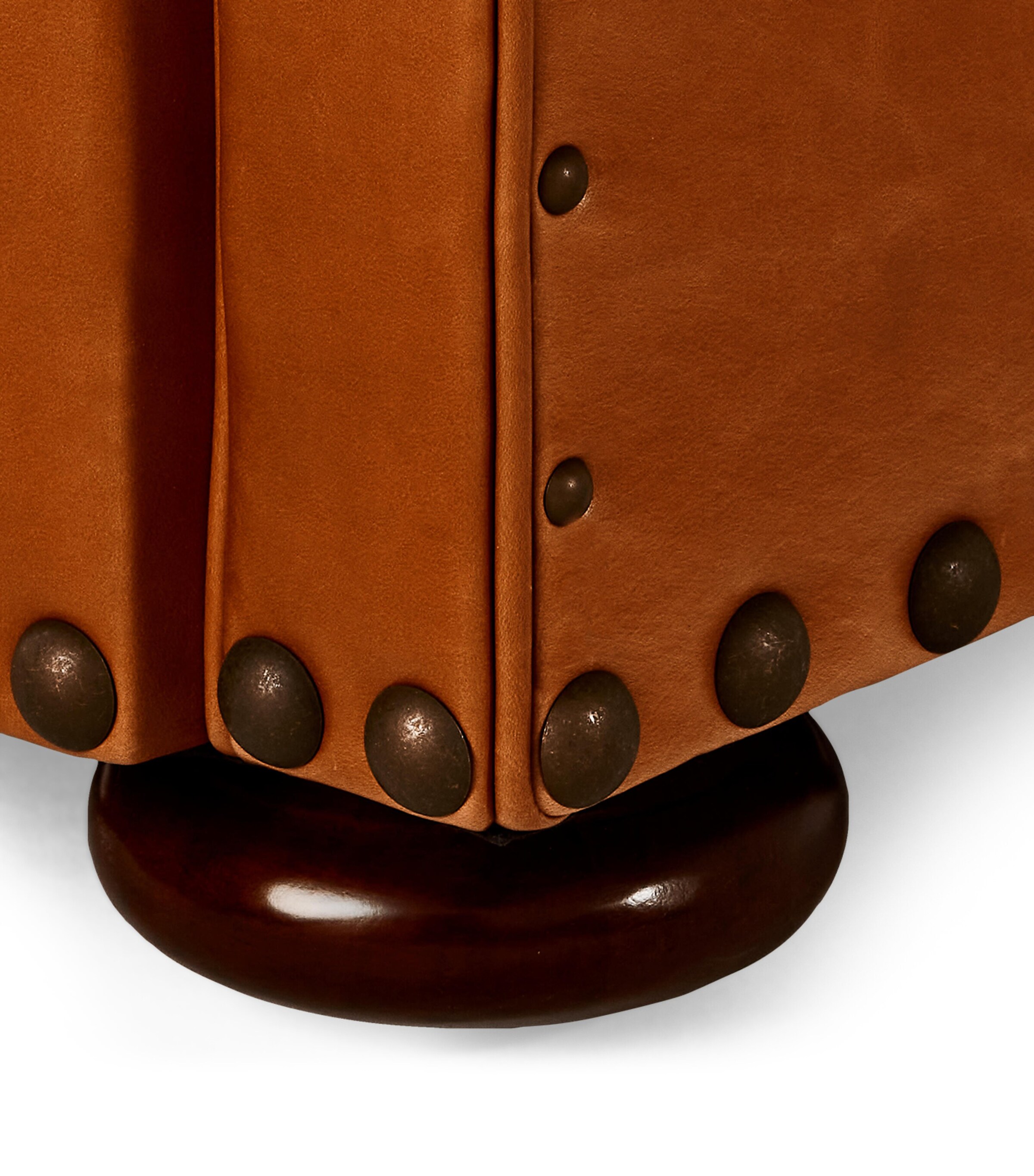 Leather and Maple Writers Chair MEDIUM MAHOGANY Image 8