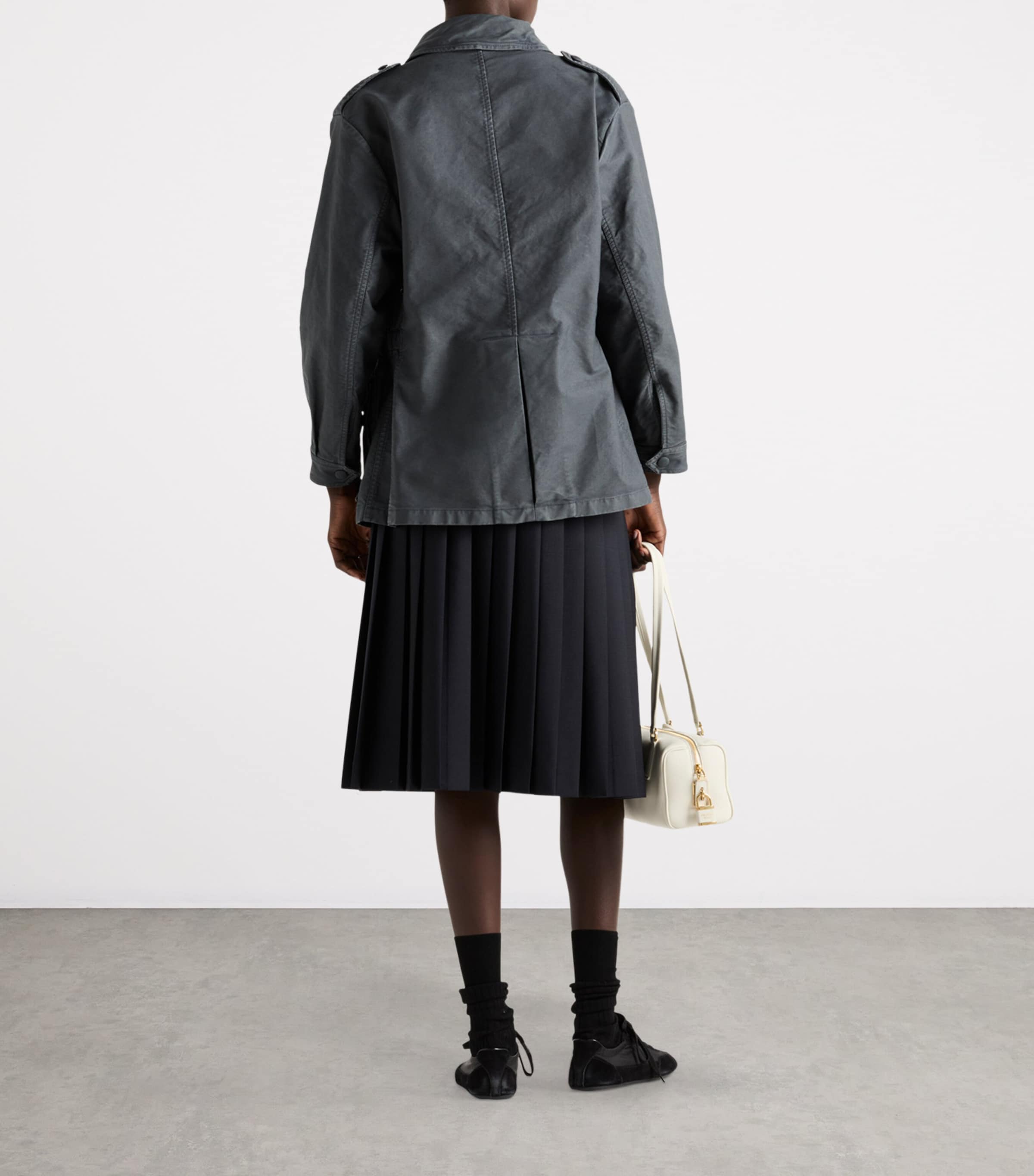 Mohair-Wool Skirt F0008 Image 4