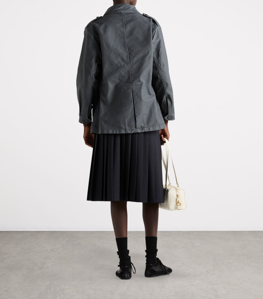 Mohair-Wool Skirt F0008 Image 4