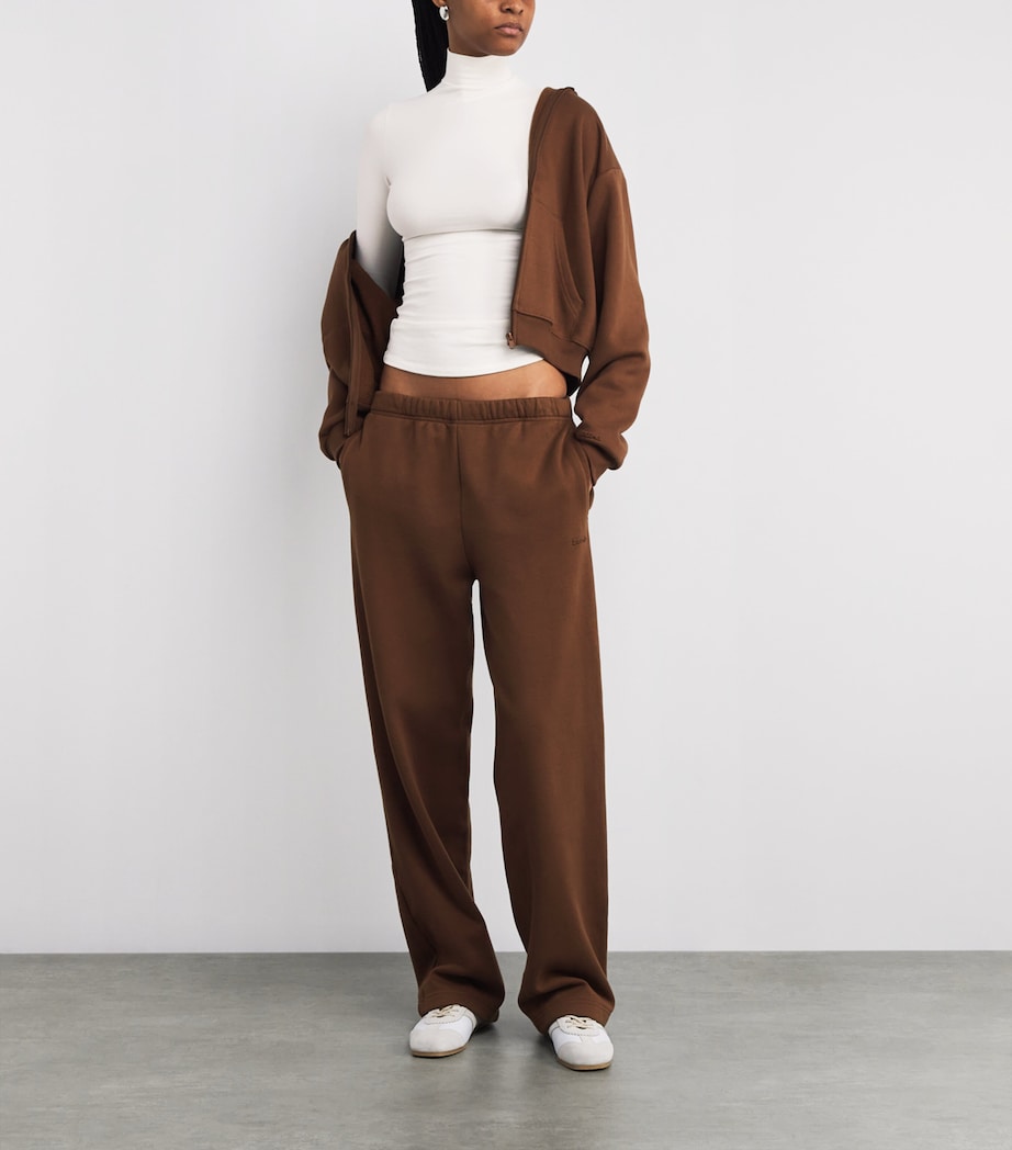 Stretch-Cotton Jersey Rollneck Top MARBLE Image 2