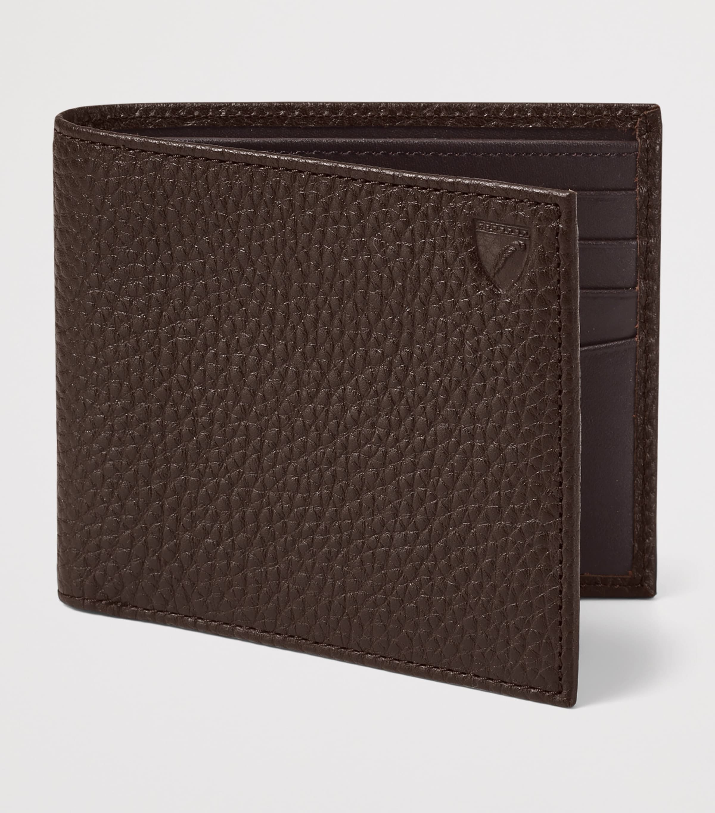Aspinal Of London Leather Bifold Wallet Chocolate Image 2