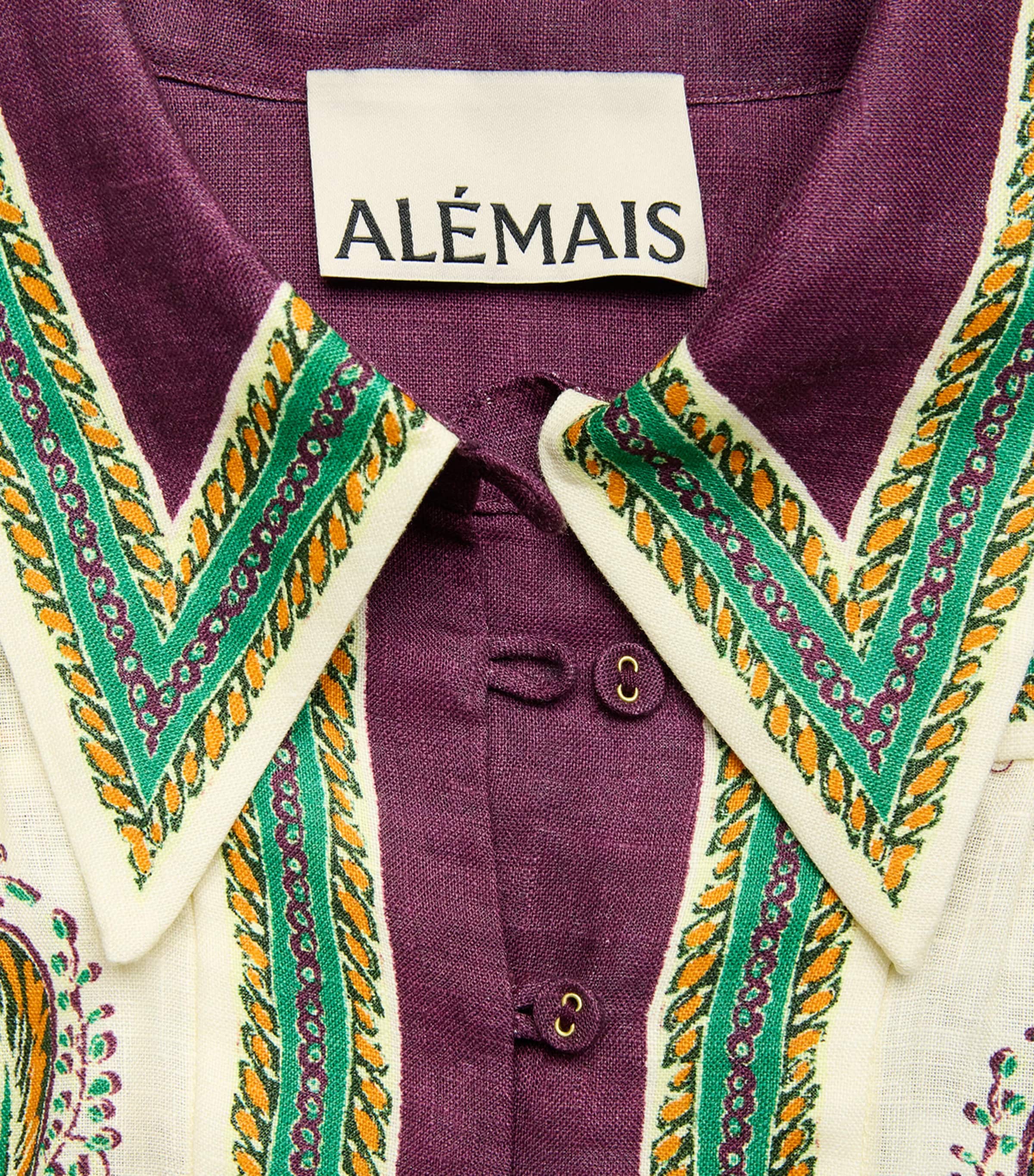 ALEMAIS Womens Linen Ruthie Mini Dress Image 6