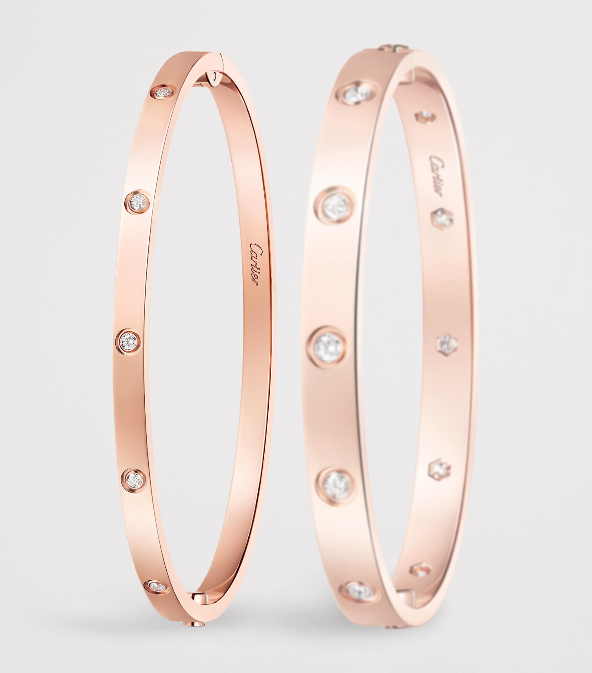 Cartier Small Rose Gold and Diamond LOVE Bracelet Rose Gold Image 9