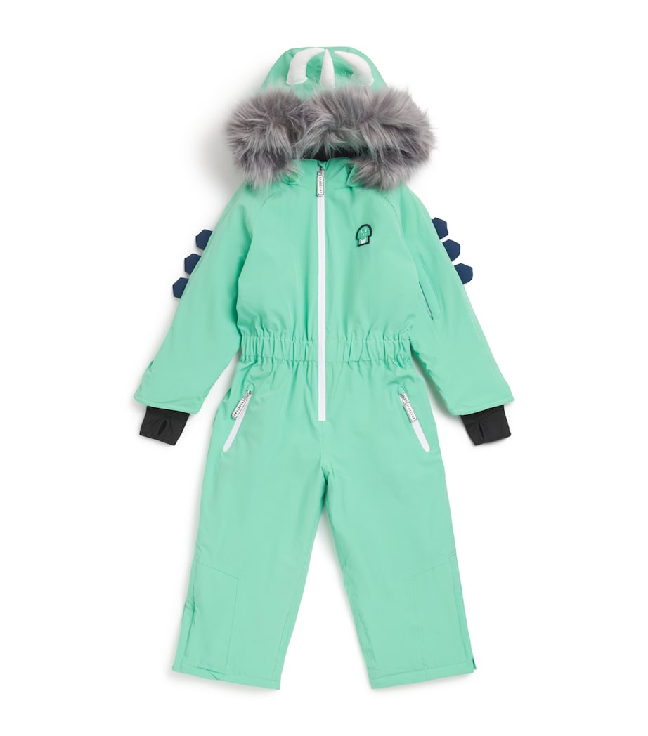 Spike the Dinosaur Snowsuit (3-4 Years) GREEN Image 1