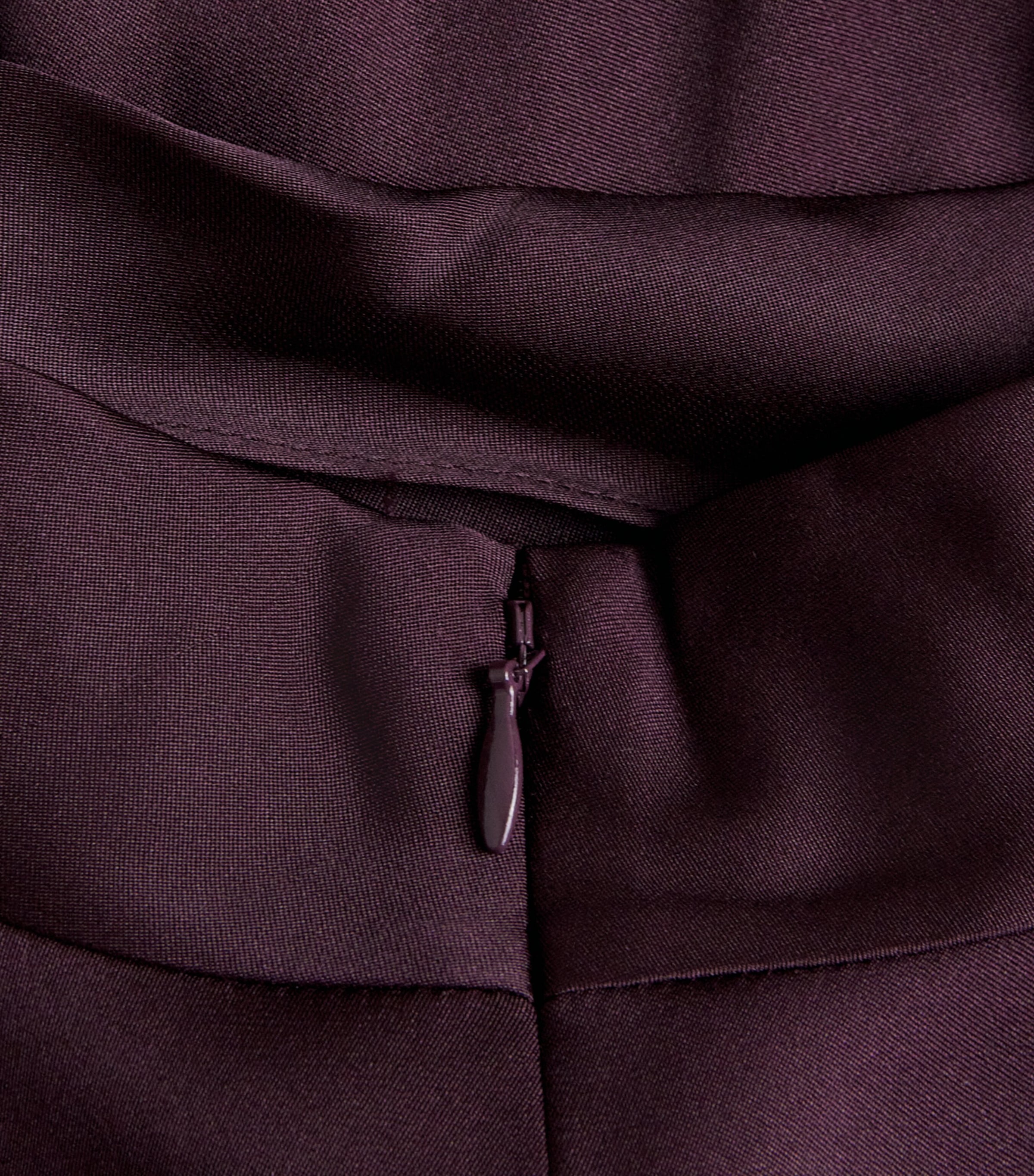 Vince Womens Satin Cowl-Neck Blouse Blackberry Image 6