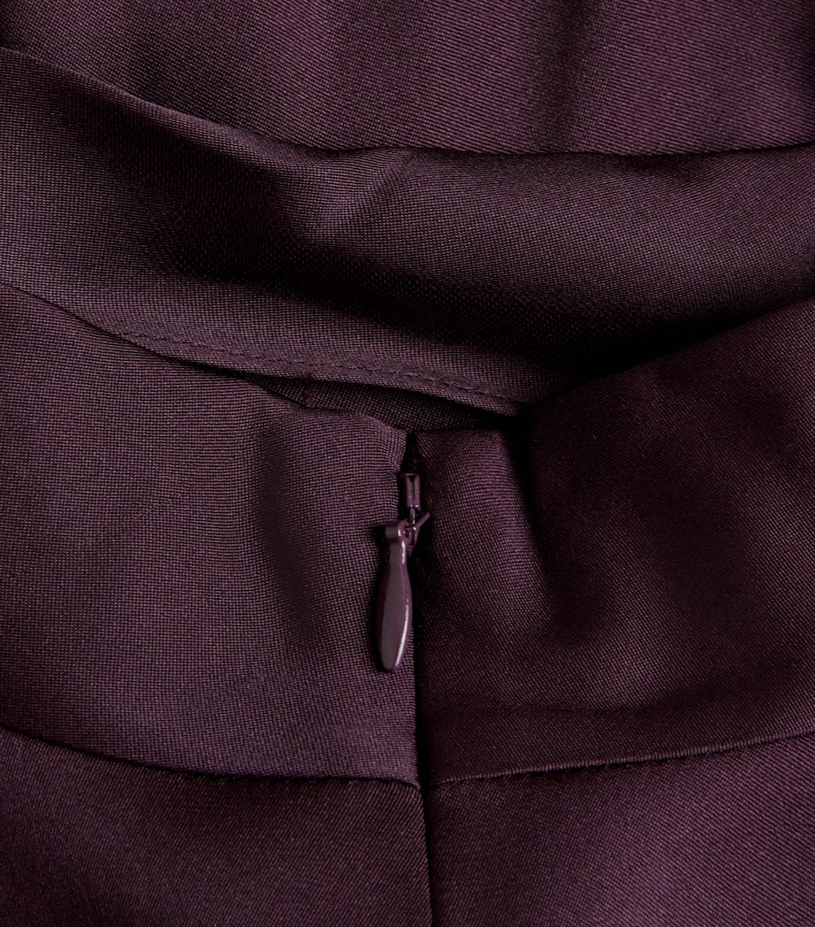 Vince Womens Satin Cowl-Neck Blouse Blackberry Image 6