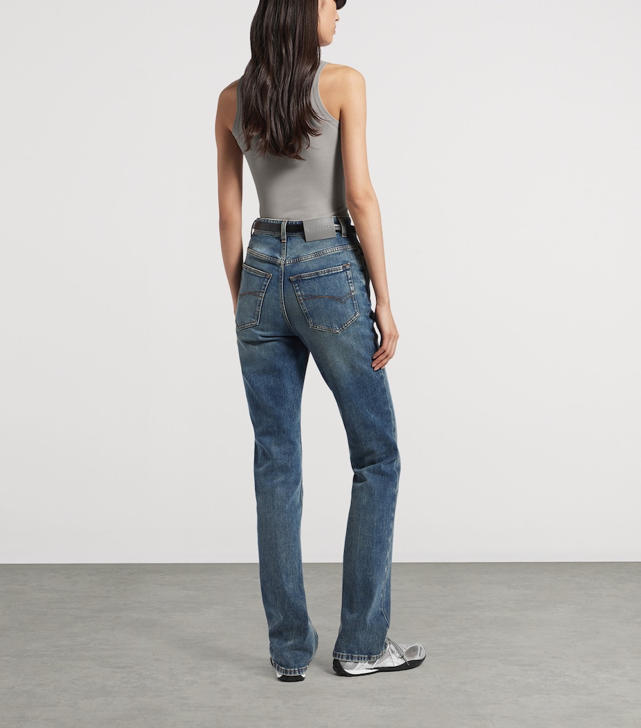 Balenciaga Womens Ribbed Logo Tank Top Image 3