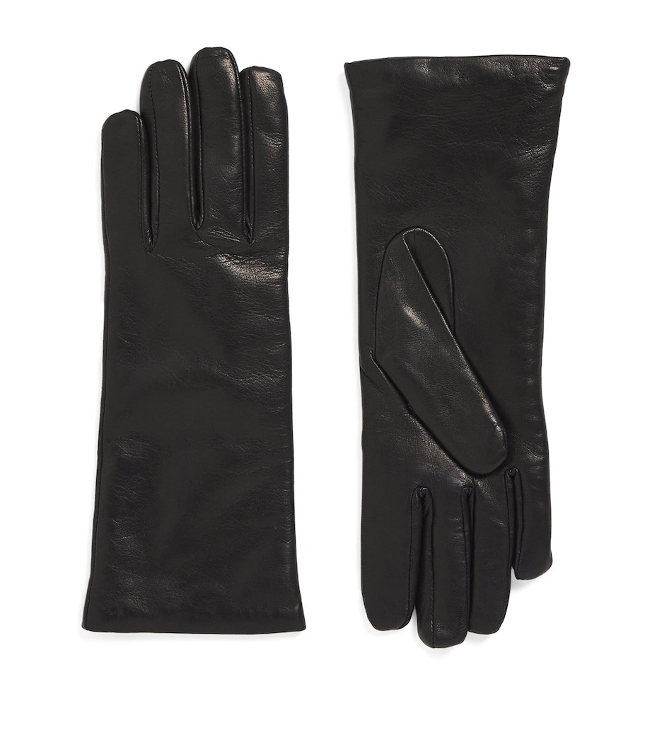 Leather Gloves BLACK Image 1