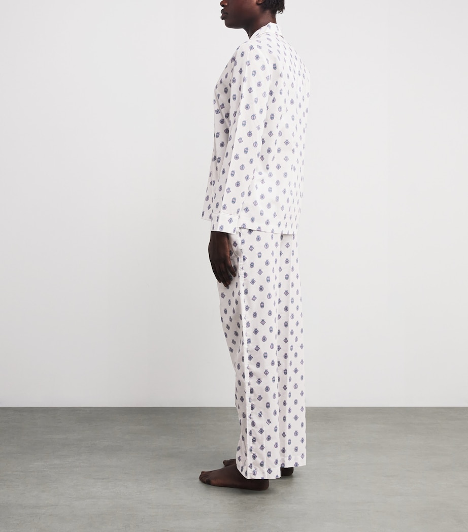 Cotton Printed Ledbury Pyjama Set 83 WHITE Image 3