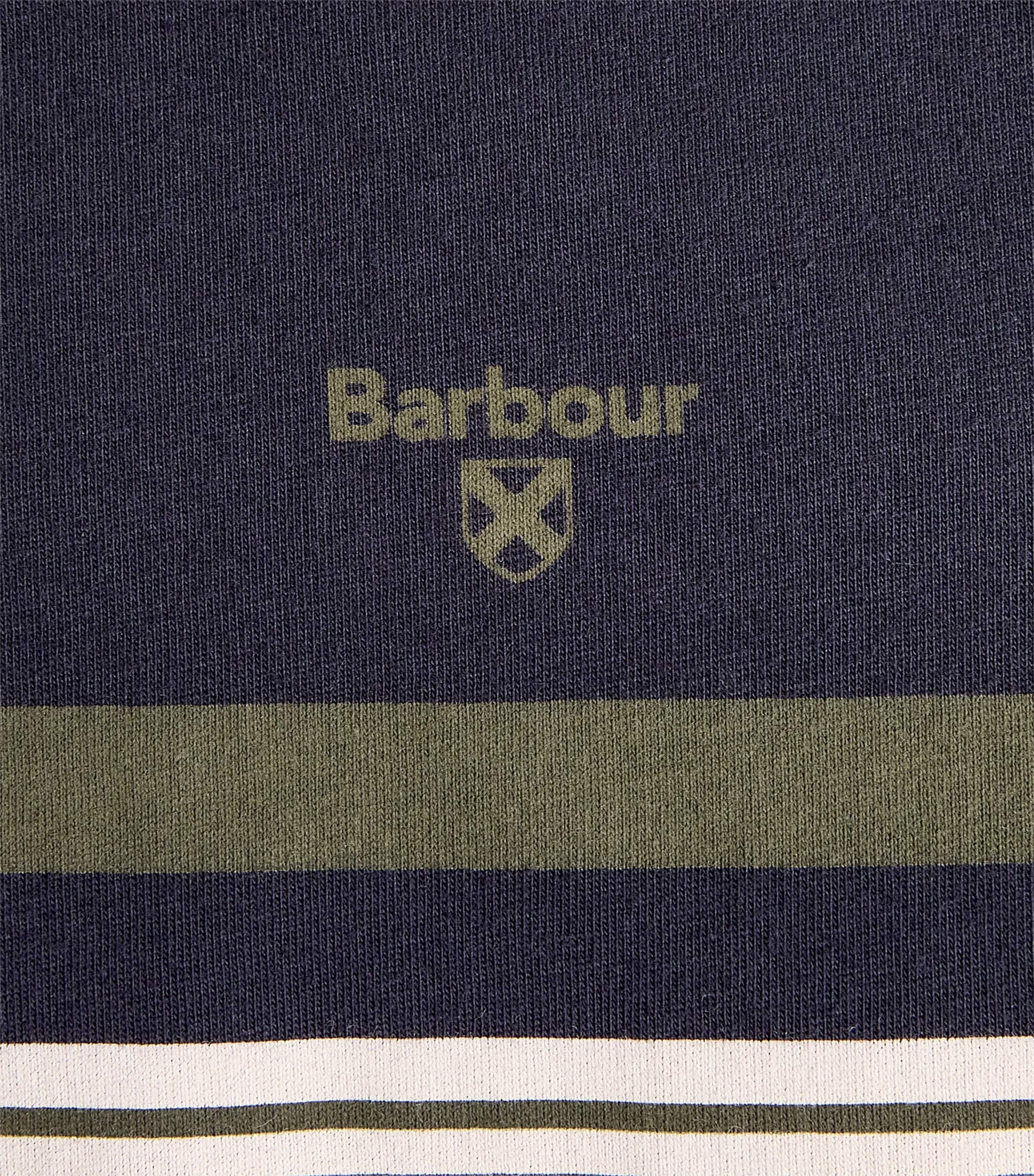 Barbour Mens Stripe Teeside T-Shirt Dark Navy Image 6