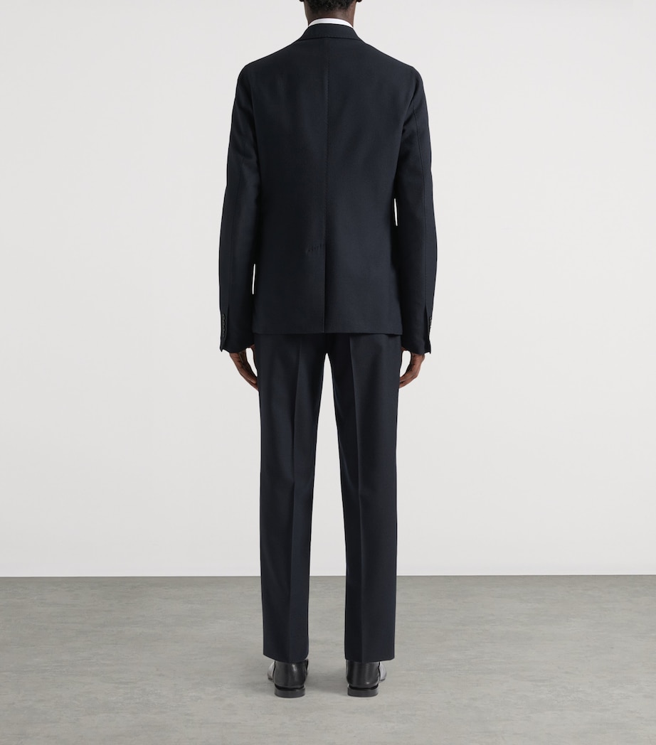 Wool Single-Breasted Blazer BLACK Image 2