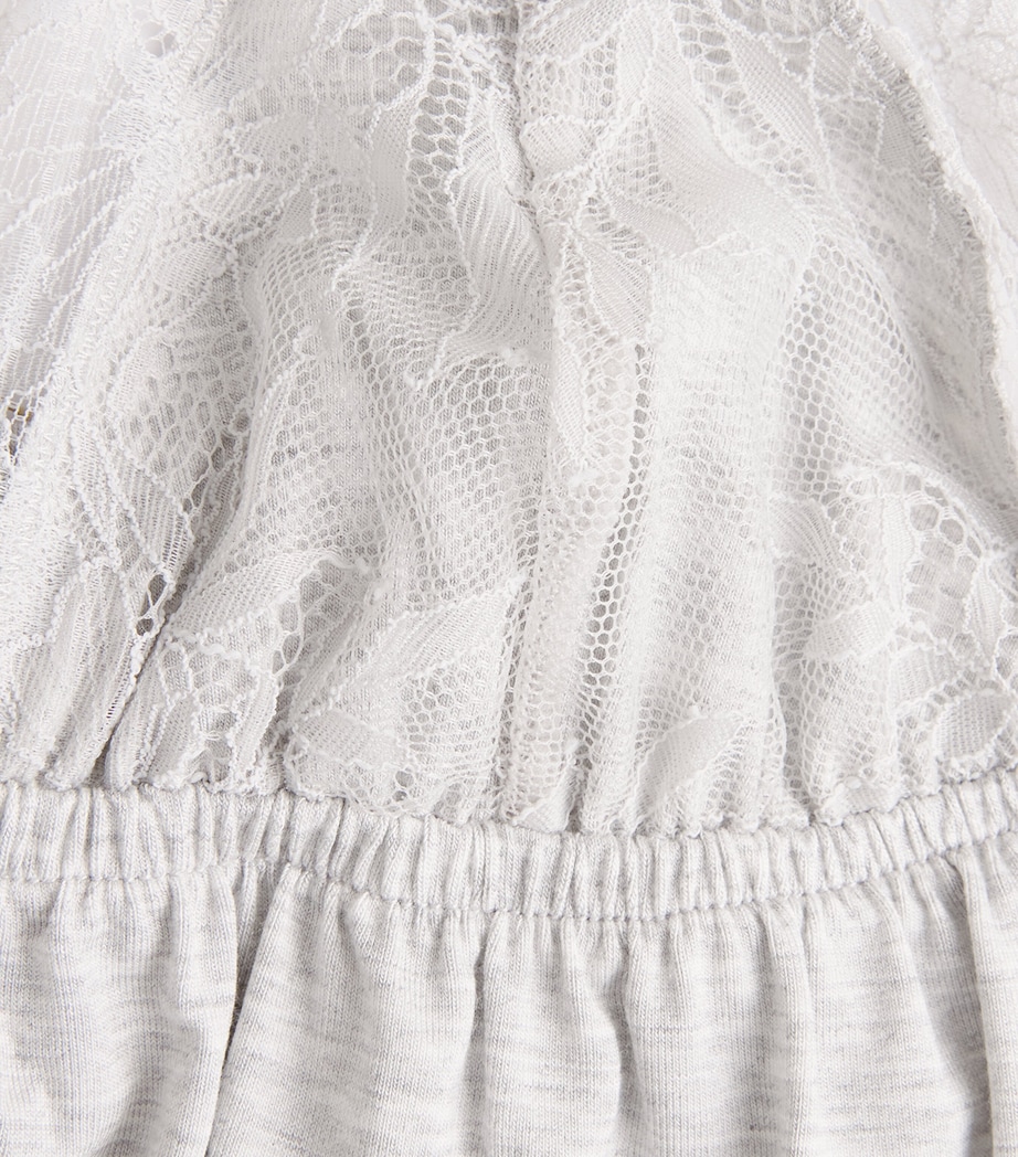 Skims Womens Sleep Babydoll Nightdress Light Heather Grey Image 6