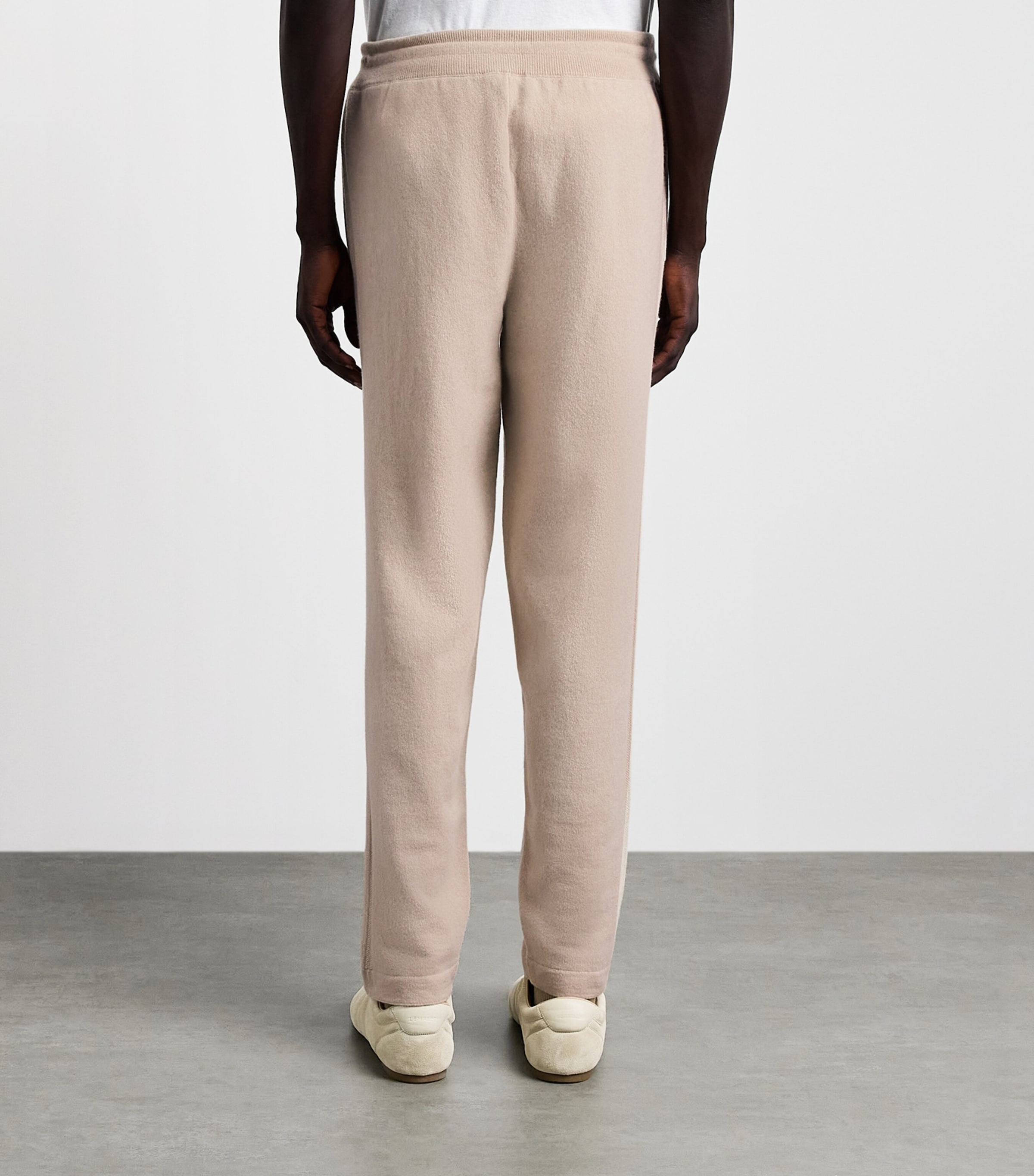 Colombo Mens Cashmere Sweatpants Beige Image 5