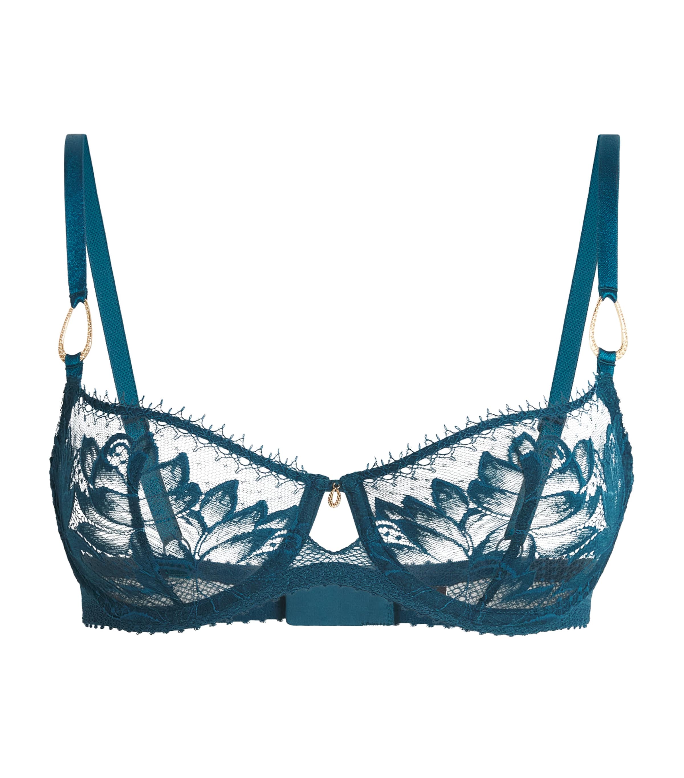 Aubade Flawless Love Half-cup Bra In Blue