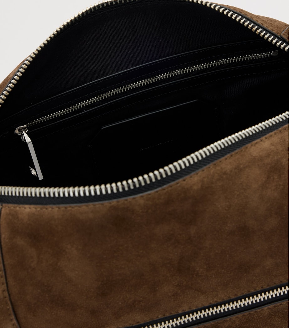 Suede Vega Shoulder Bag FANGO BROWN Image 4