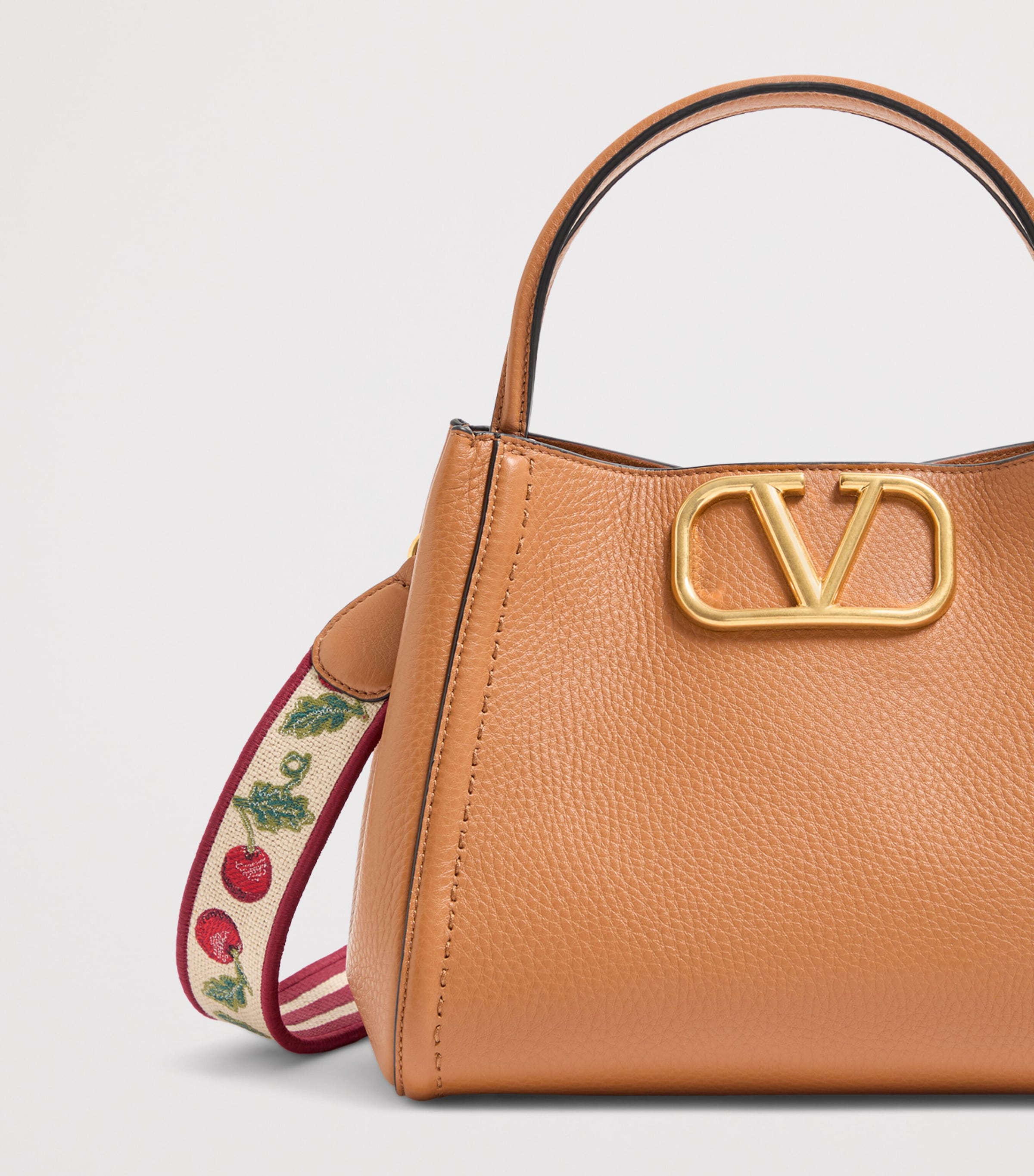 Medium Leather Alltime Top-Handle Bag BR9 Image 6