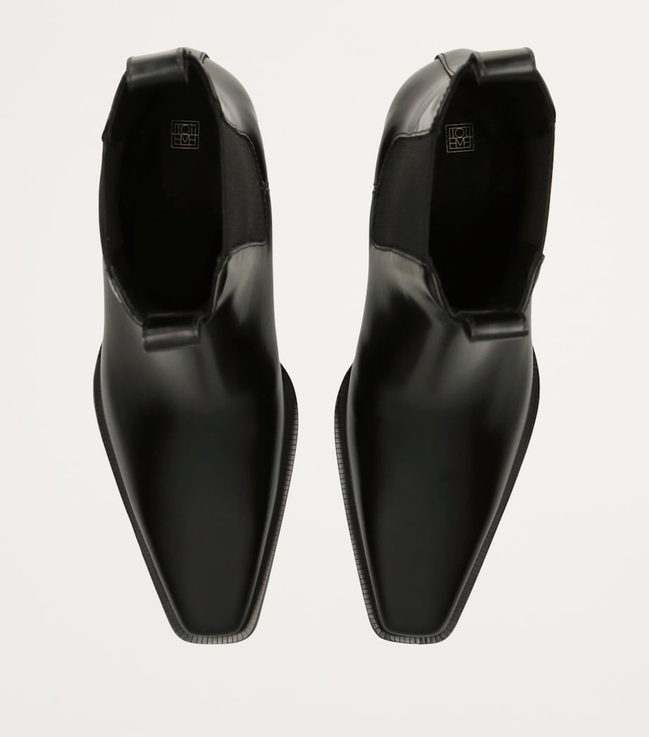 Leather The City Ankle Boots 50 BLACK Image 4