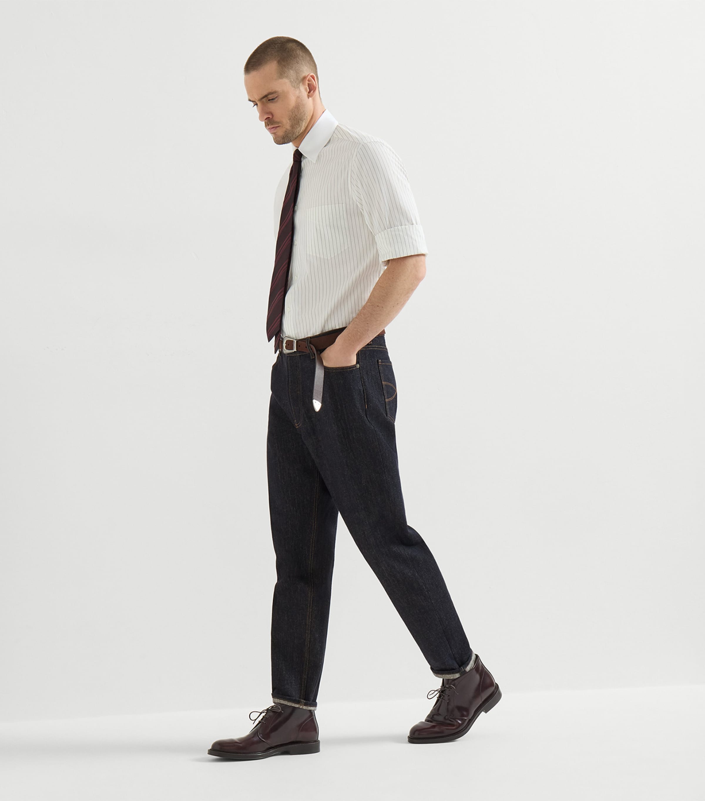 Brunello Cucinelli Mens Japanese Denim Jeans Image 4