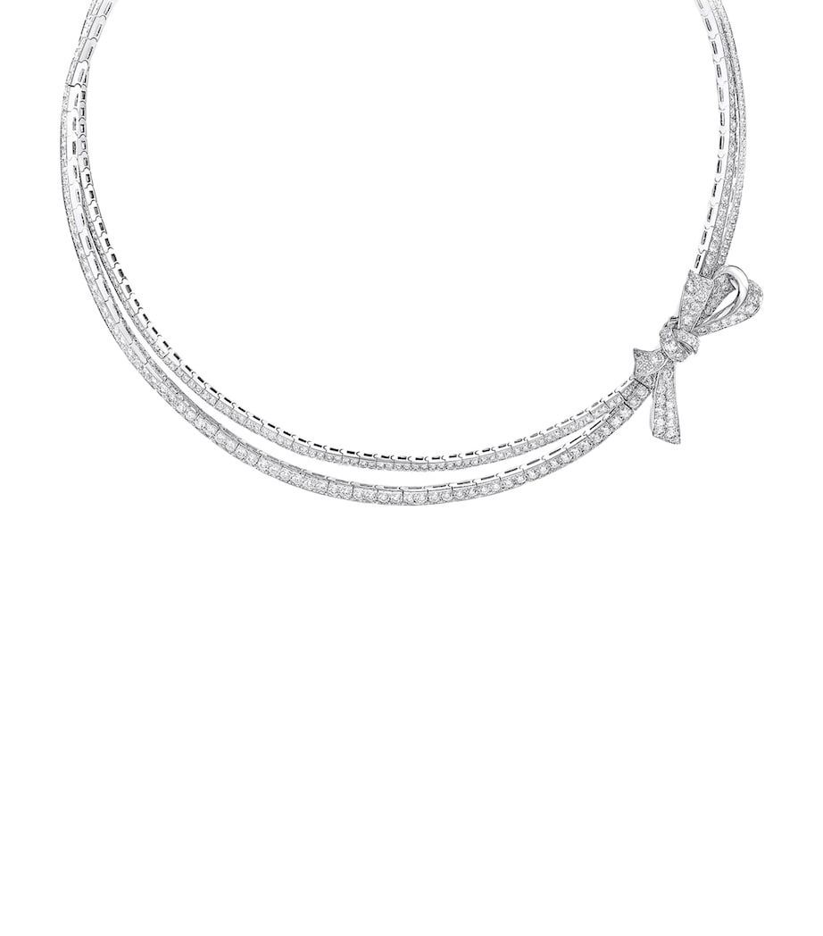 Graff White Gold and Diamond Tilda's Bow Necklace White Gold Image 1