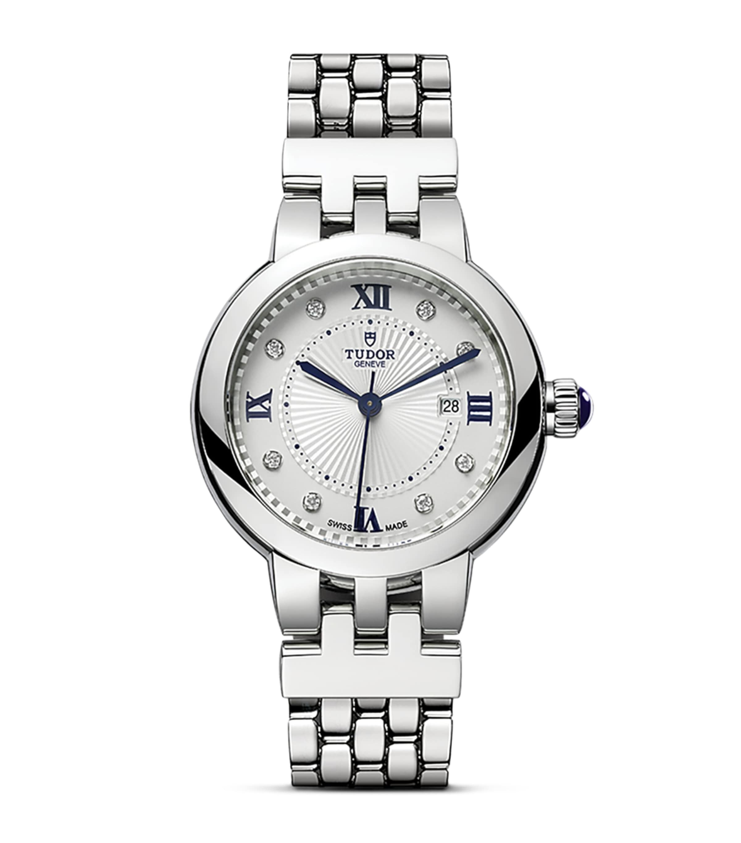 Clair de Rose Stainless Steel and Diamond Watch 30mm WHITE Image 1
