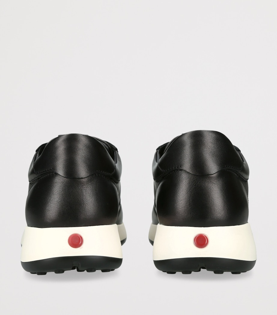 Leather Red Dot Sneakers BLK/WHITE Image 2