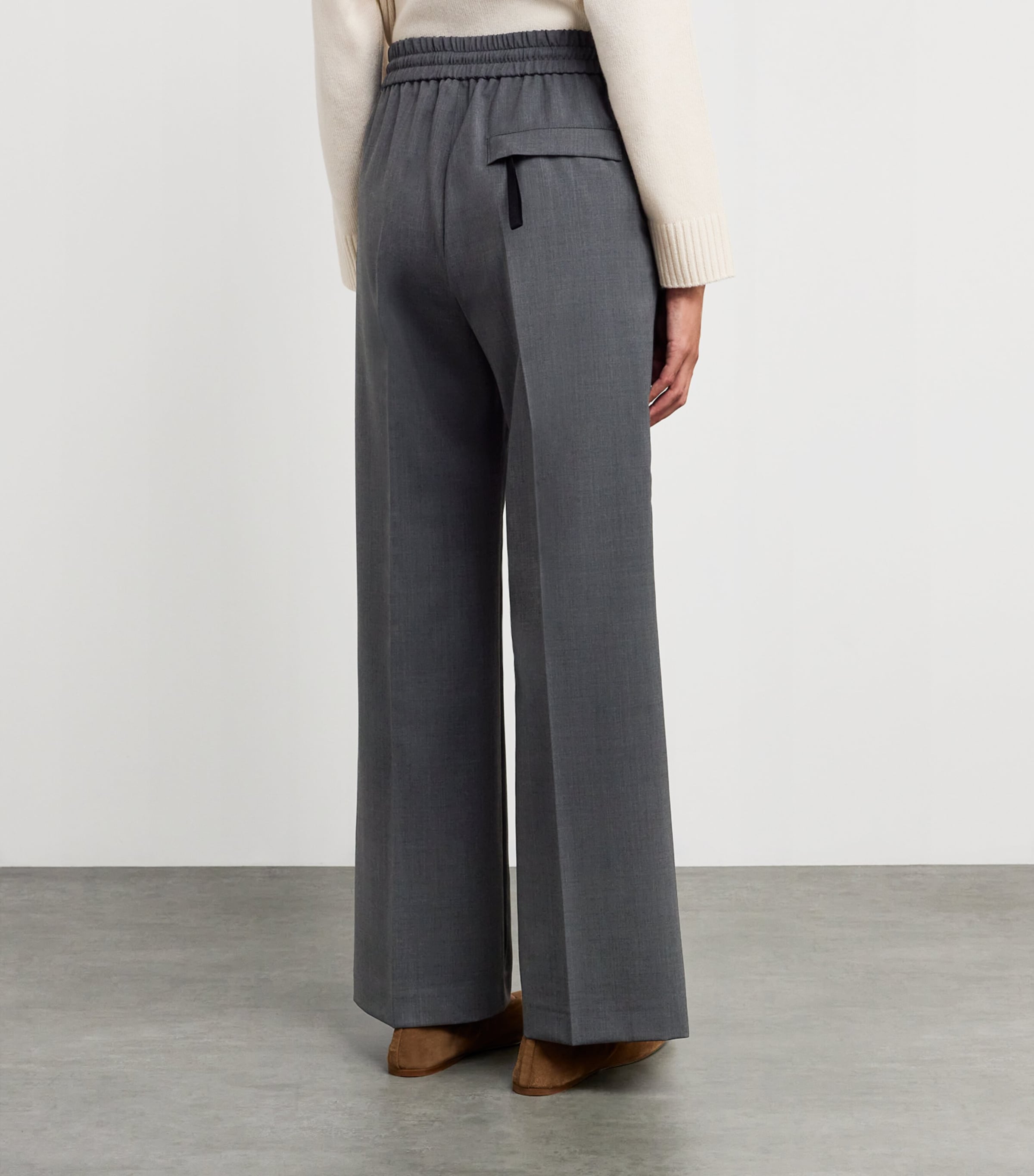 Wool-Blend Trousers MELANGE GREY Image 4