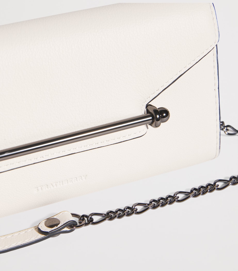 Leather Multrees Chain Wallet 971 WHITE Image 6
