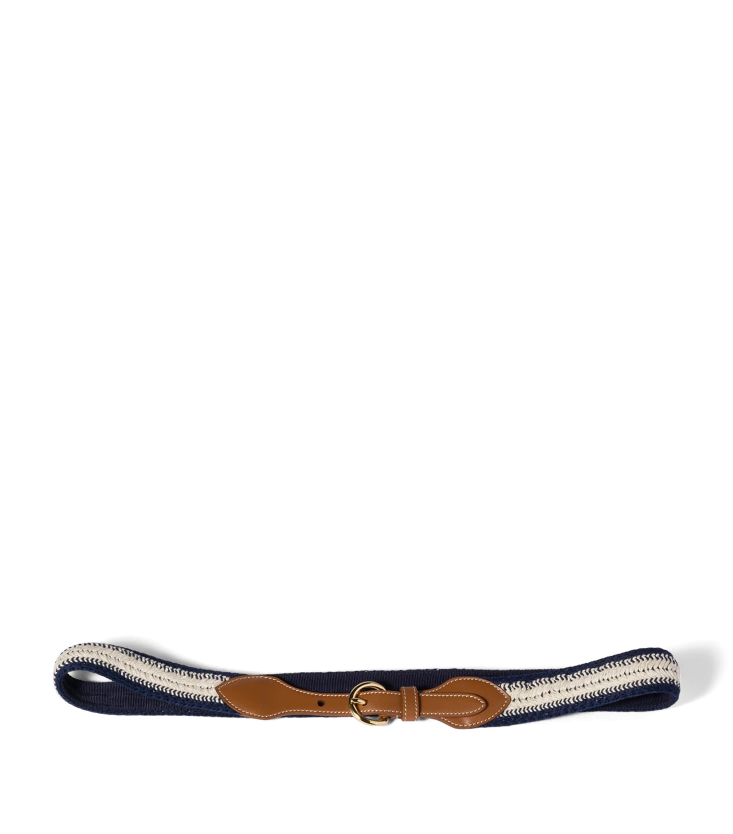 Miu Miu Cotton Crochet Belt Blue Image 1