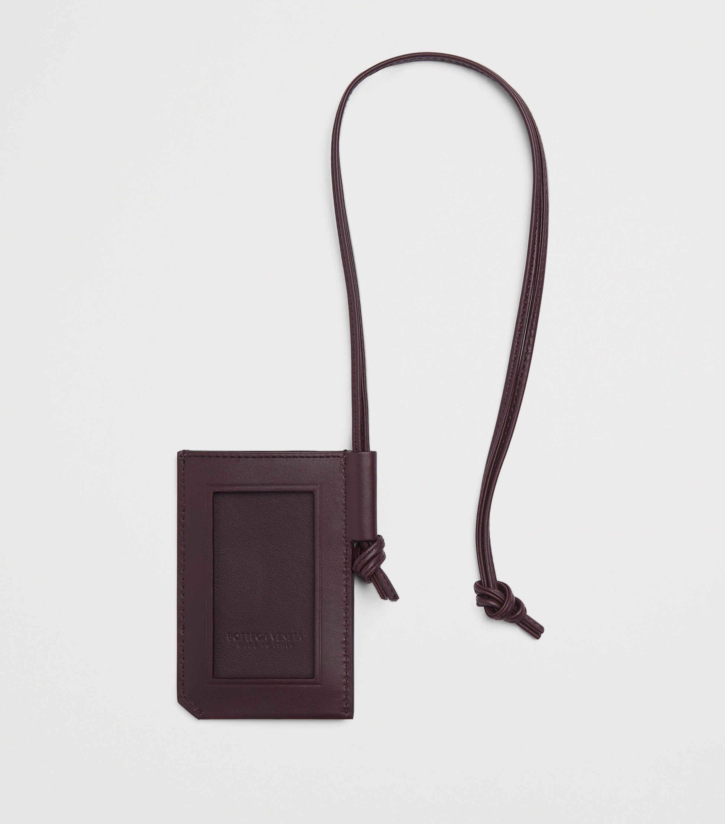 Leather Intrecciato Piccolo Badge Holder 2241 Image 2