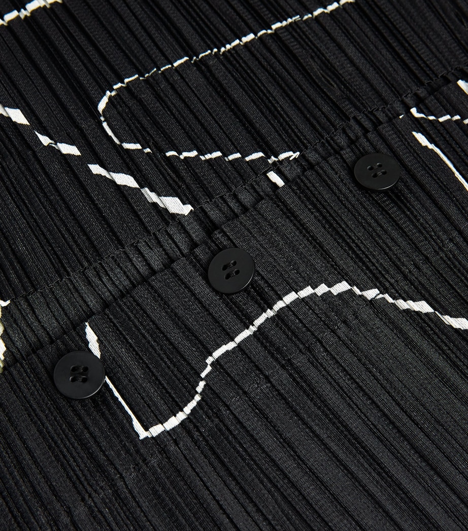 Printed Pause Jacket BLACK Image 5