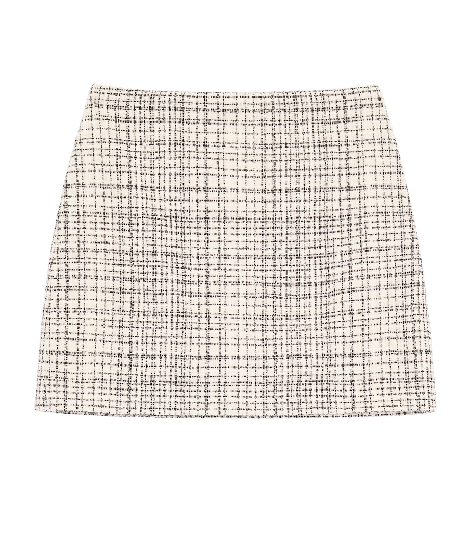 Valentino Womens Tweed Mini Skirt Image 1