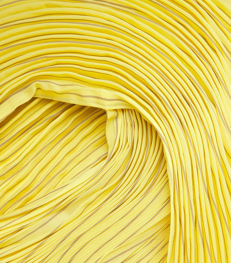 Machine Pleats Stripe Dress YELLOW-HUED Image 5