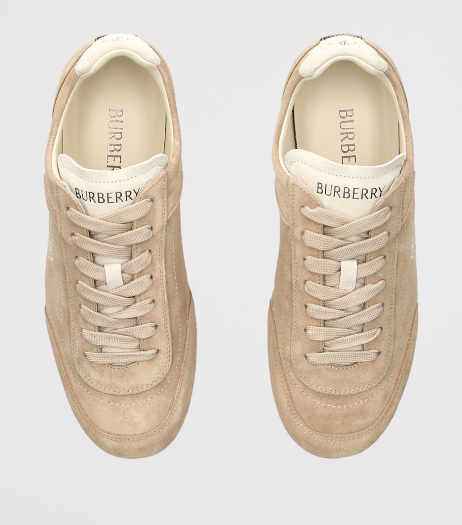 Burberry Leather Knight Low-Top Sneakers Taupe Image 3