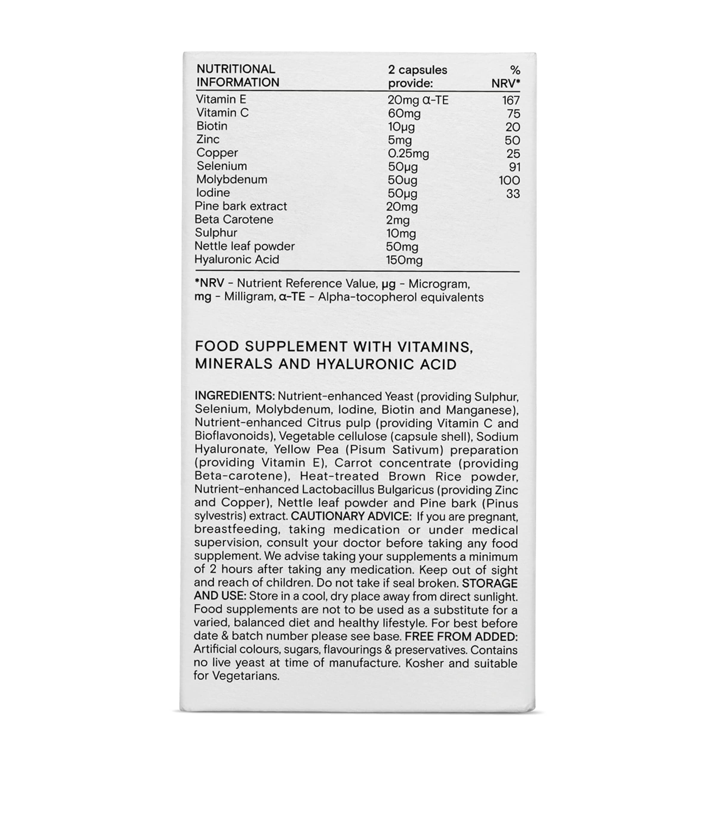 Food-Grown Complete Beauty Support (60 Capsules) NO COLOUR Image 2