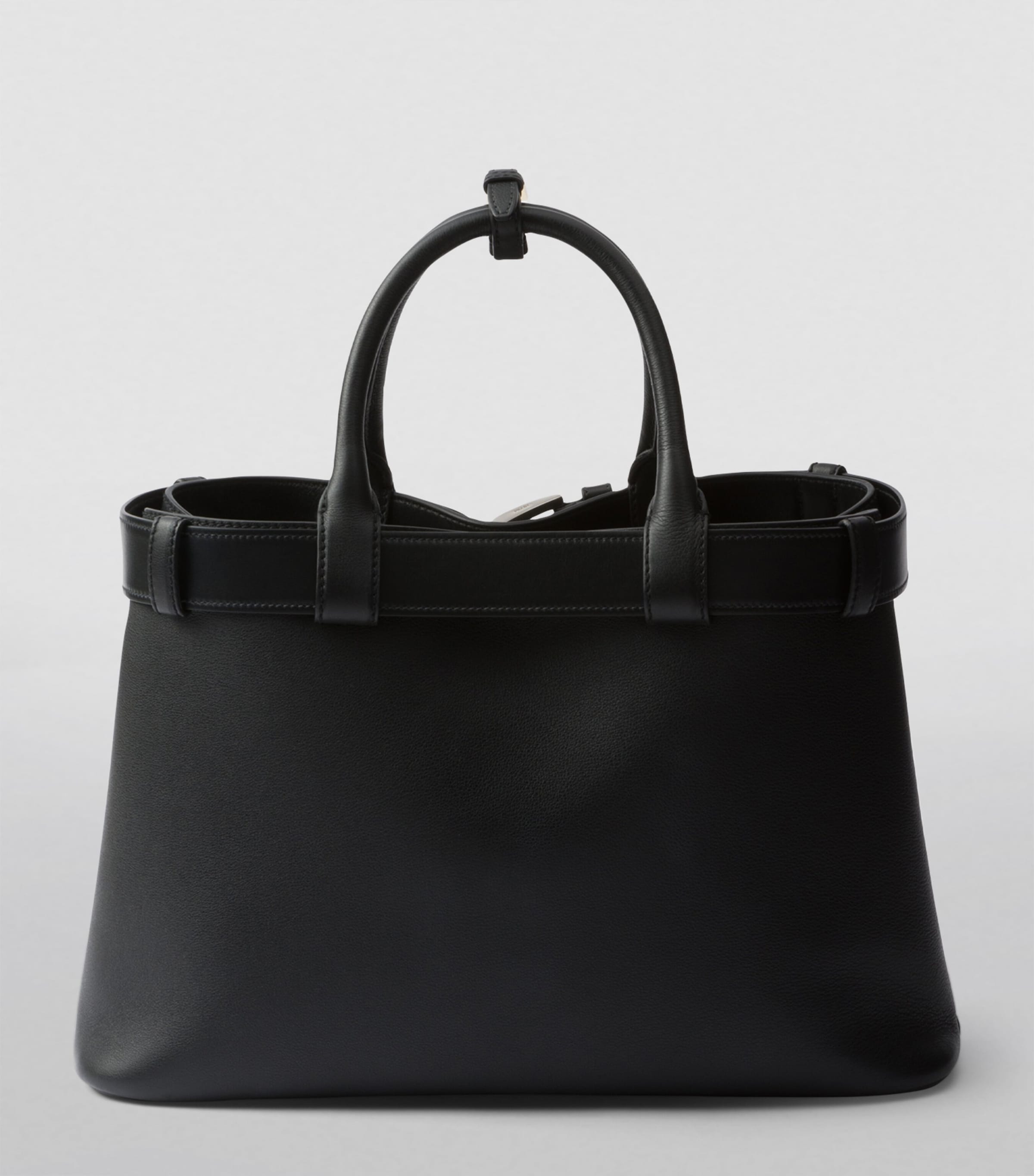 Medium Leather Buckle Tote Bag F0002 Image 2