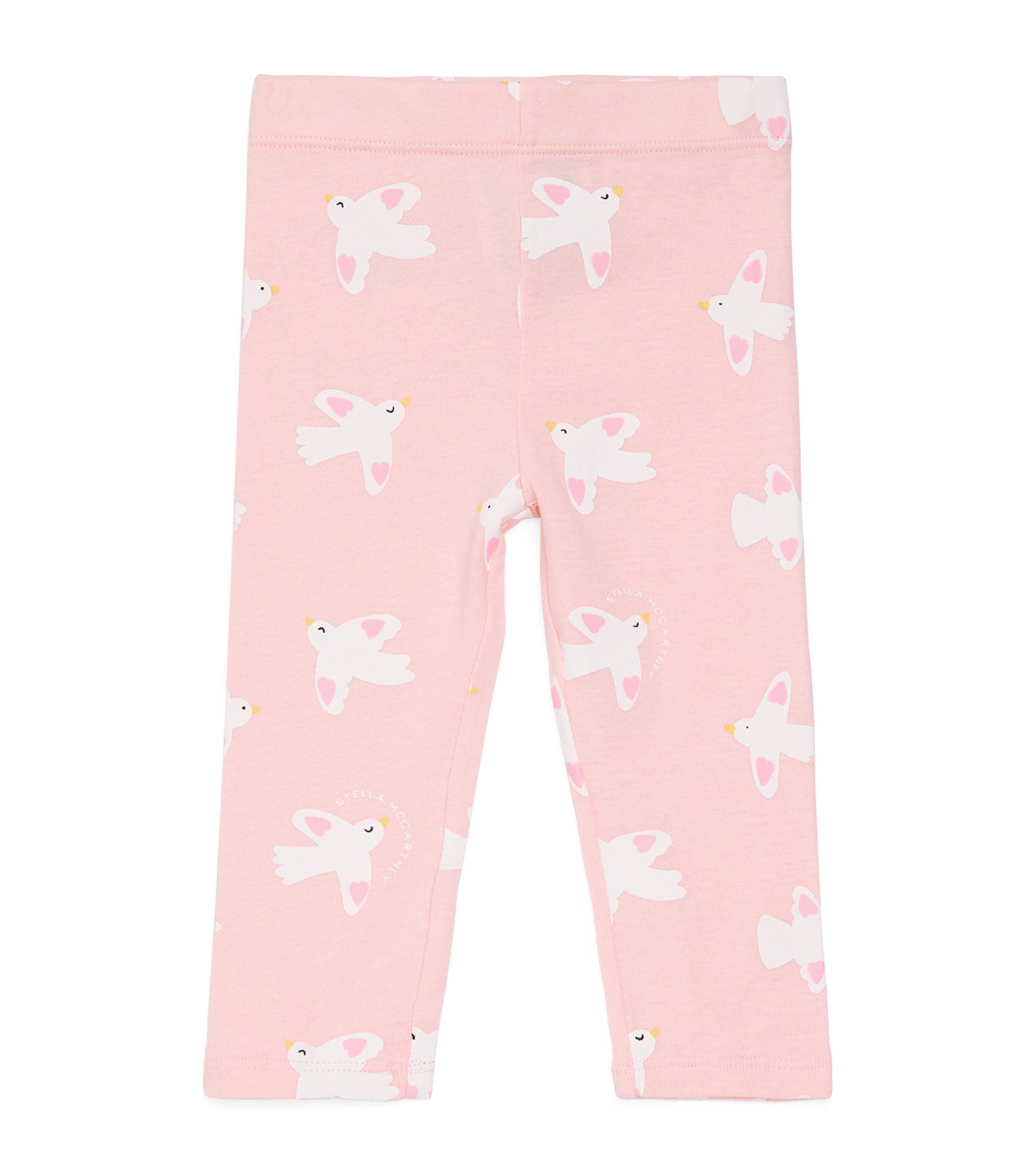 Stella Mccartney Kids' Cotton Dove Leggings In Pink