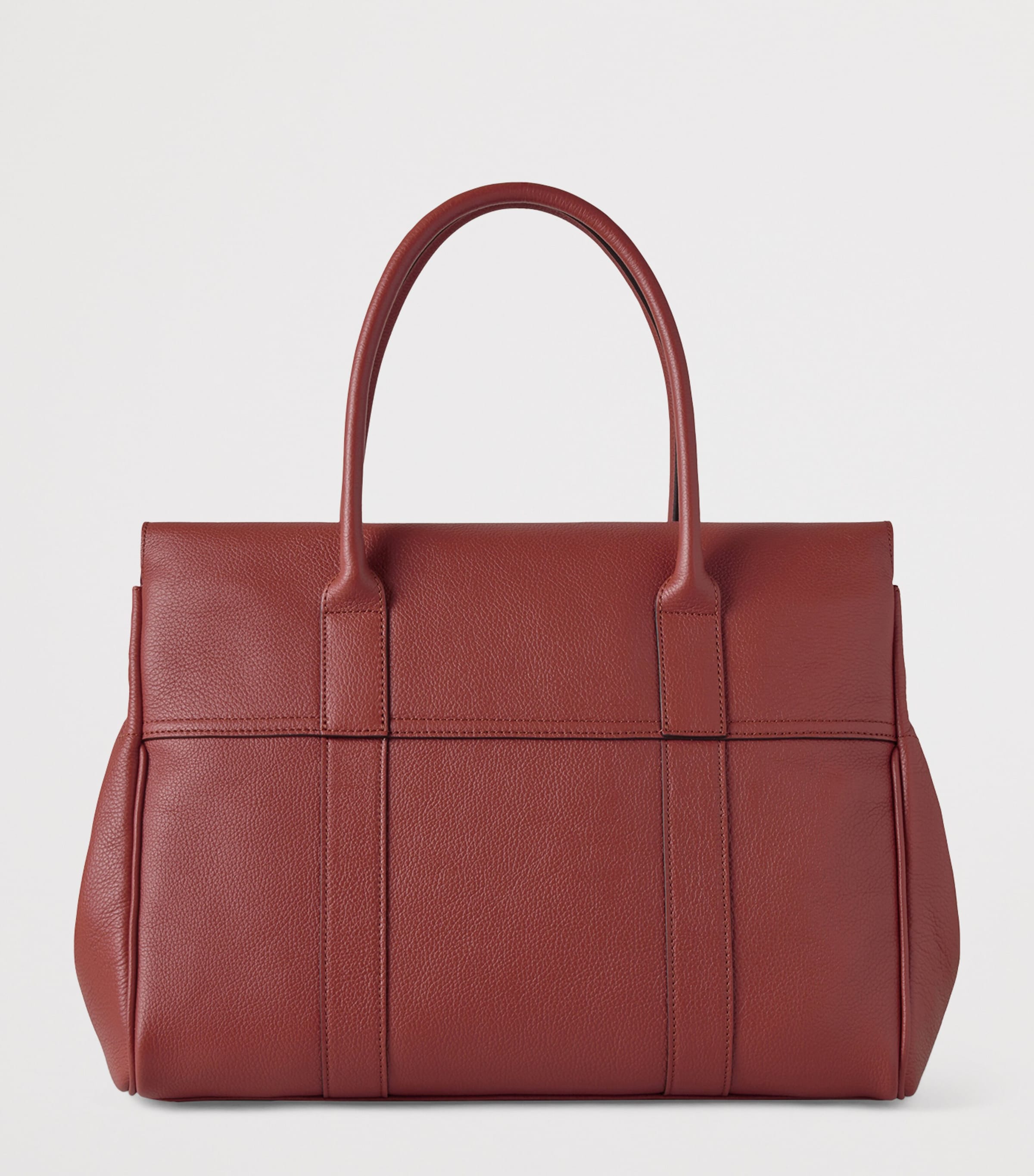 Leather Bayswater Top-Handle Bag RUST Image 3